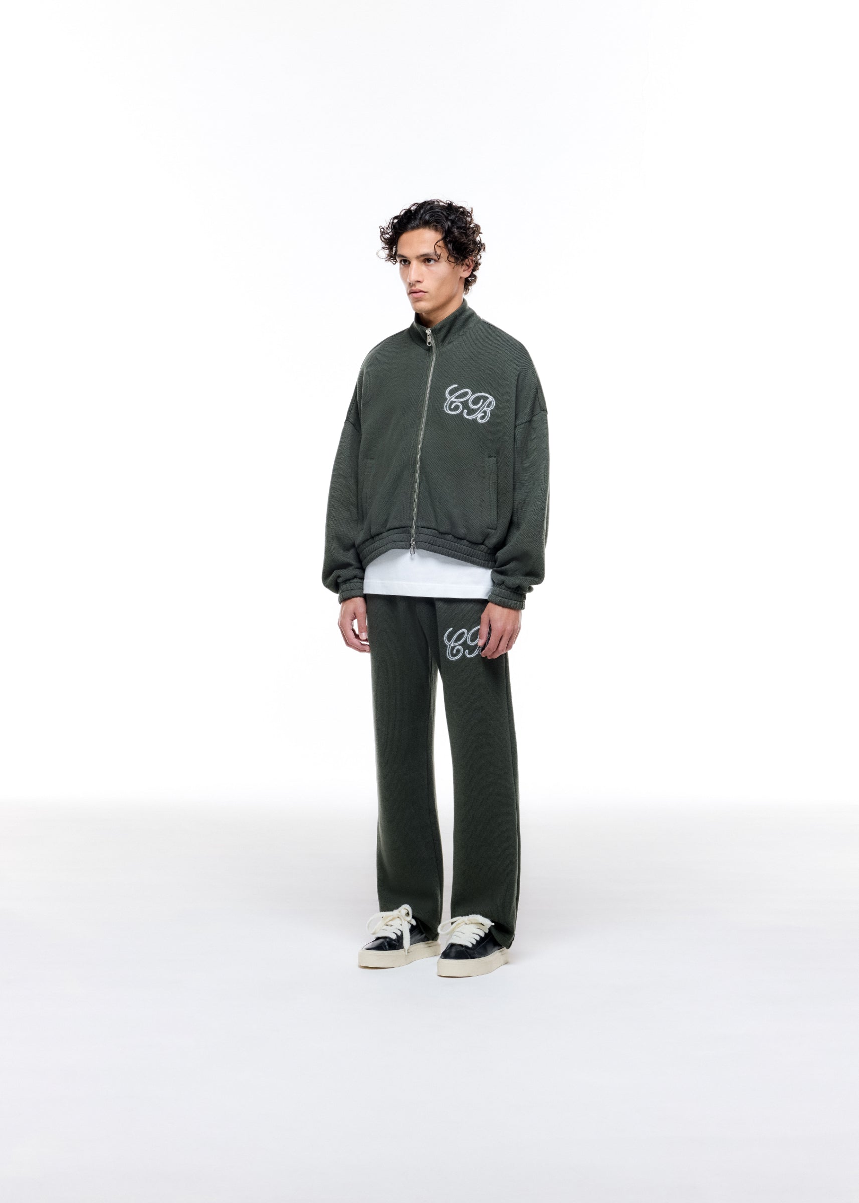 KNITTED TRACK JACKET