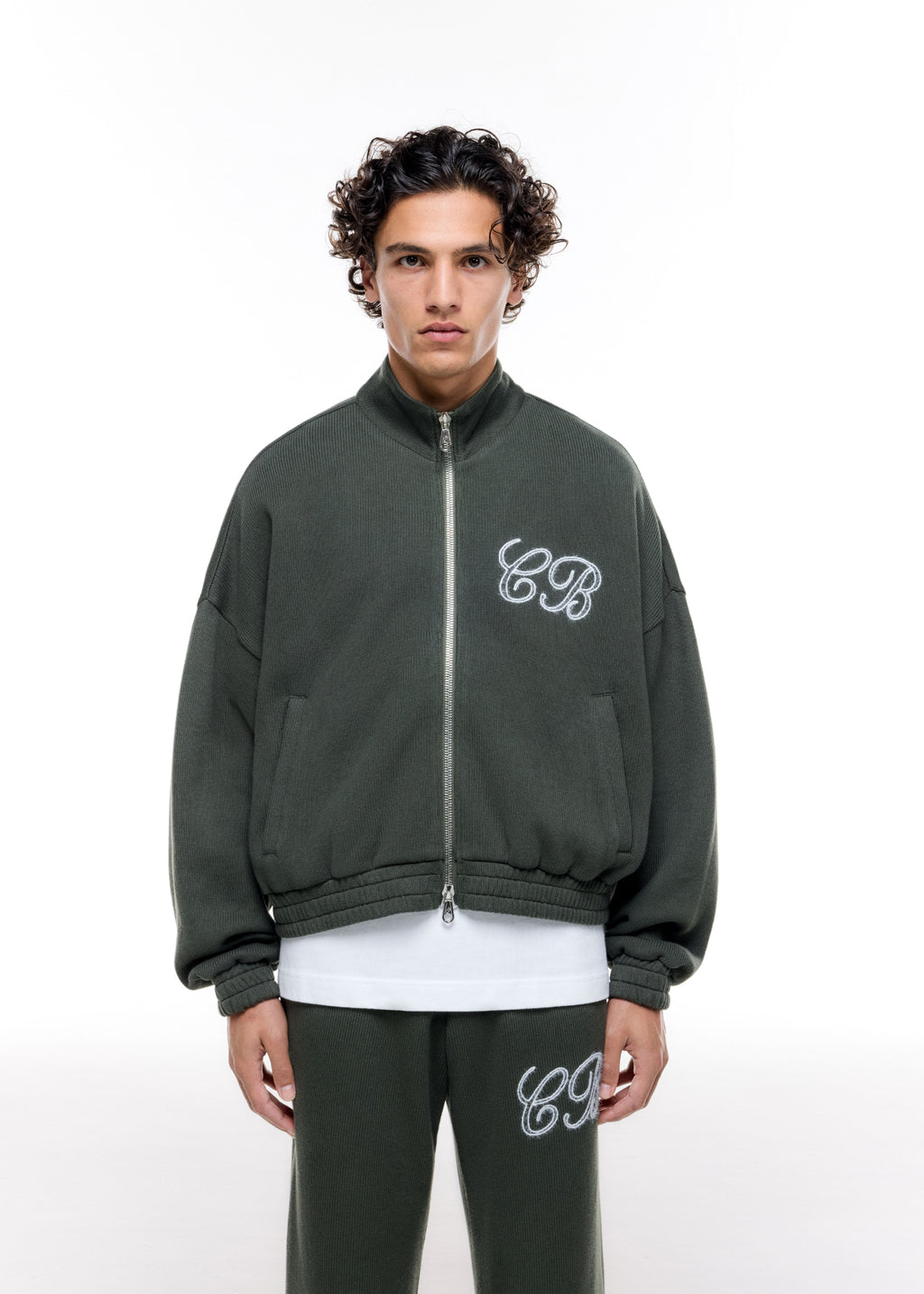 KNITTED TRACK JACKET