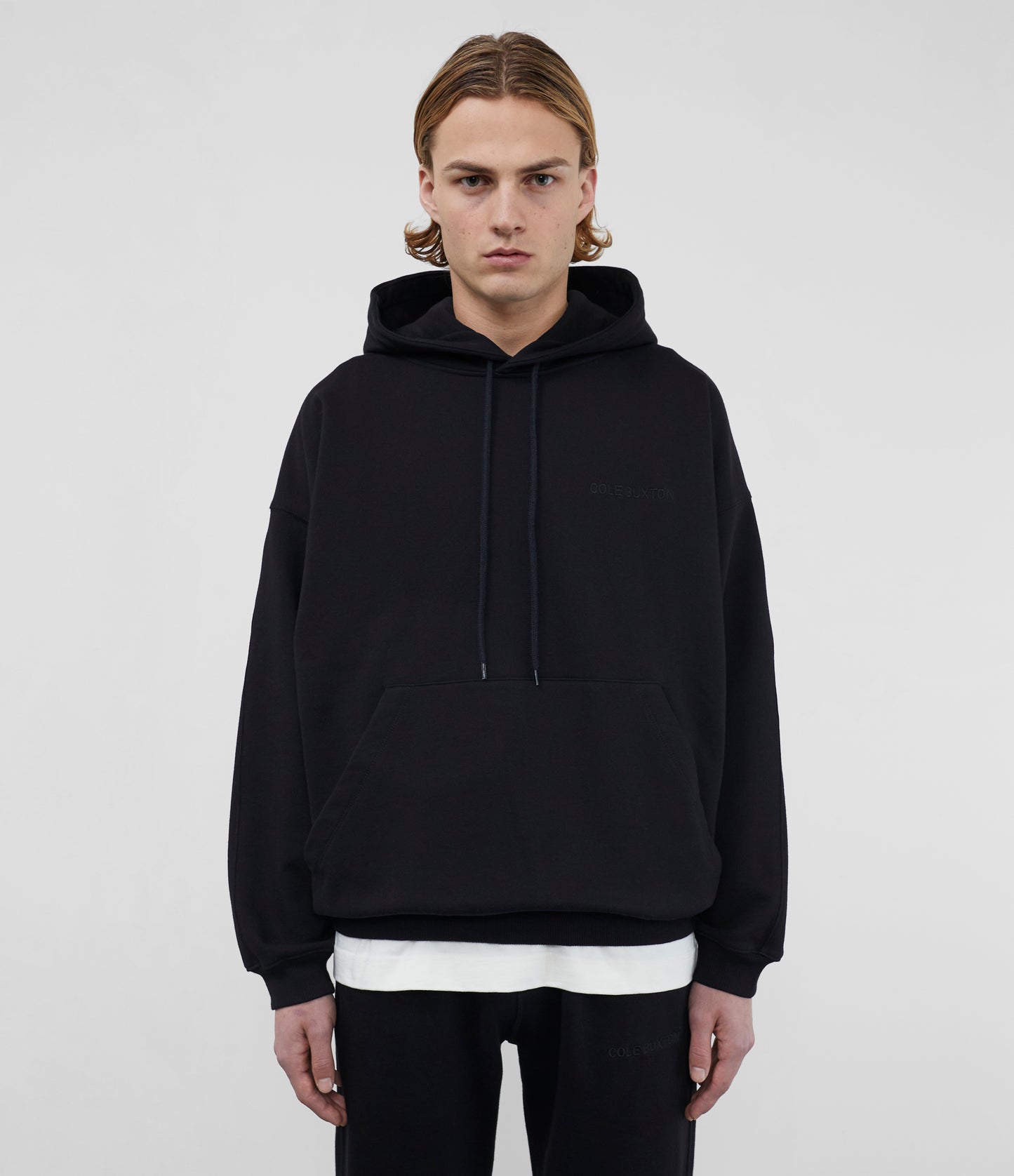 Cole Buxton | Heavyweight Warm Up Hoodie | Unisex | Cotton | Black