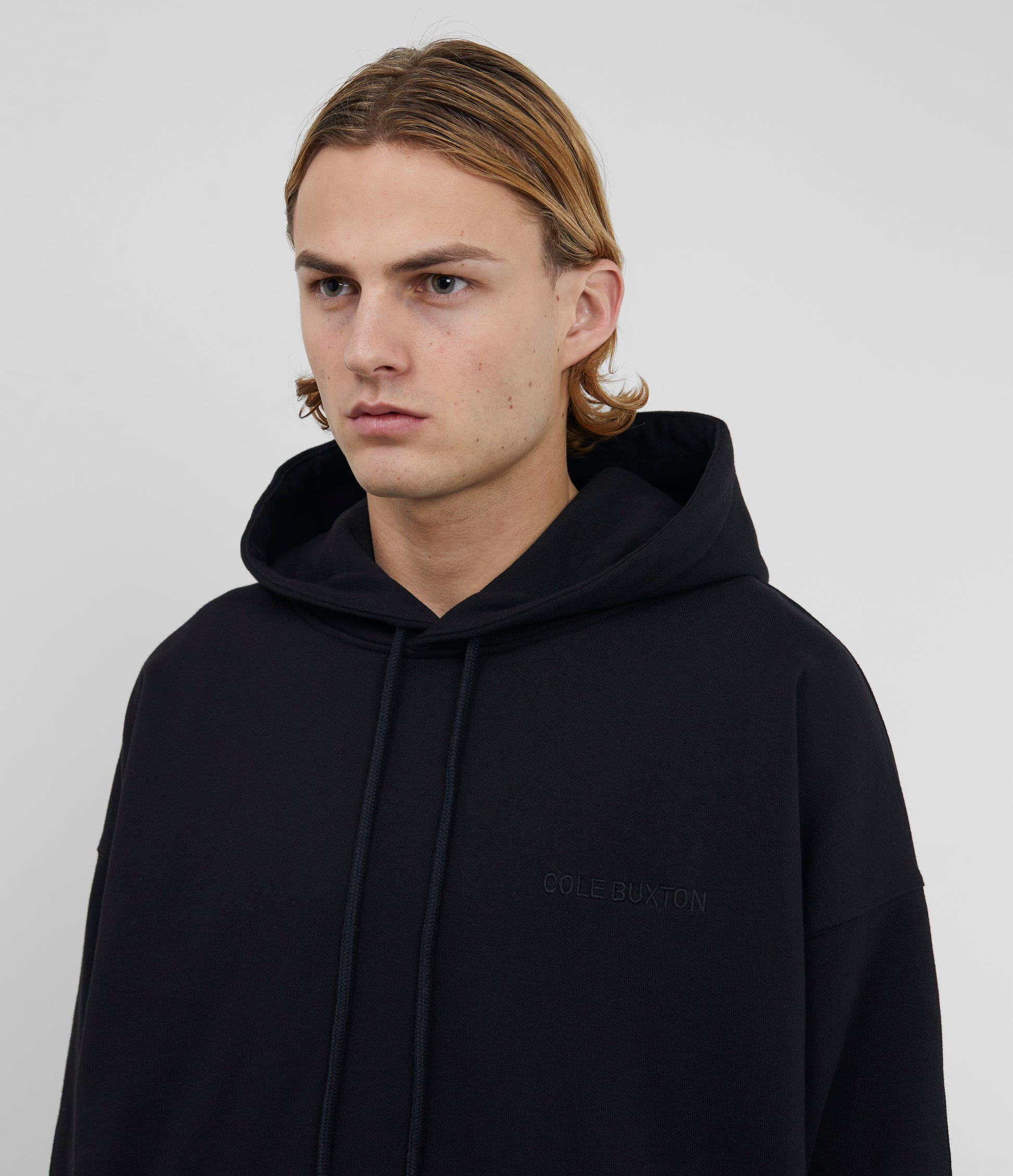 Cole Buxton | Heavyweight Warm Up Hoodie | Unisex | Cotton | Black