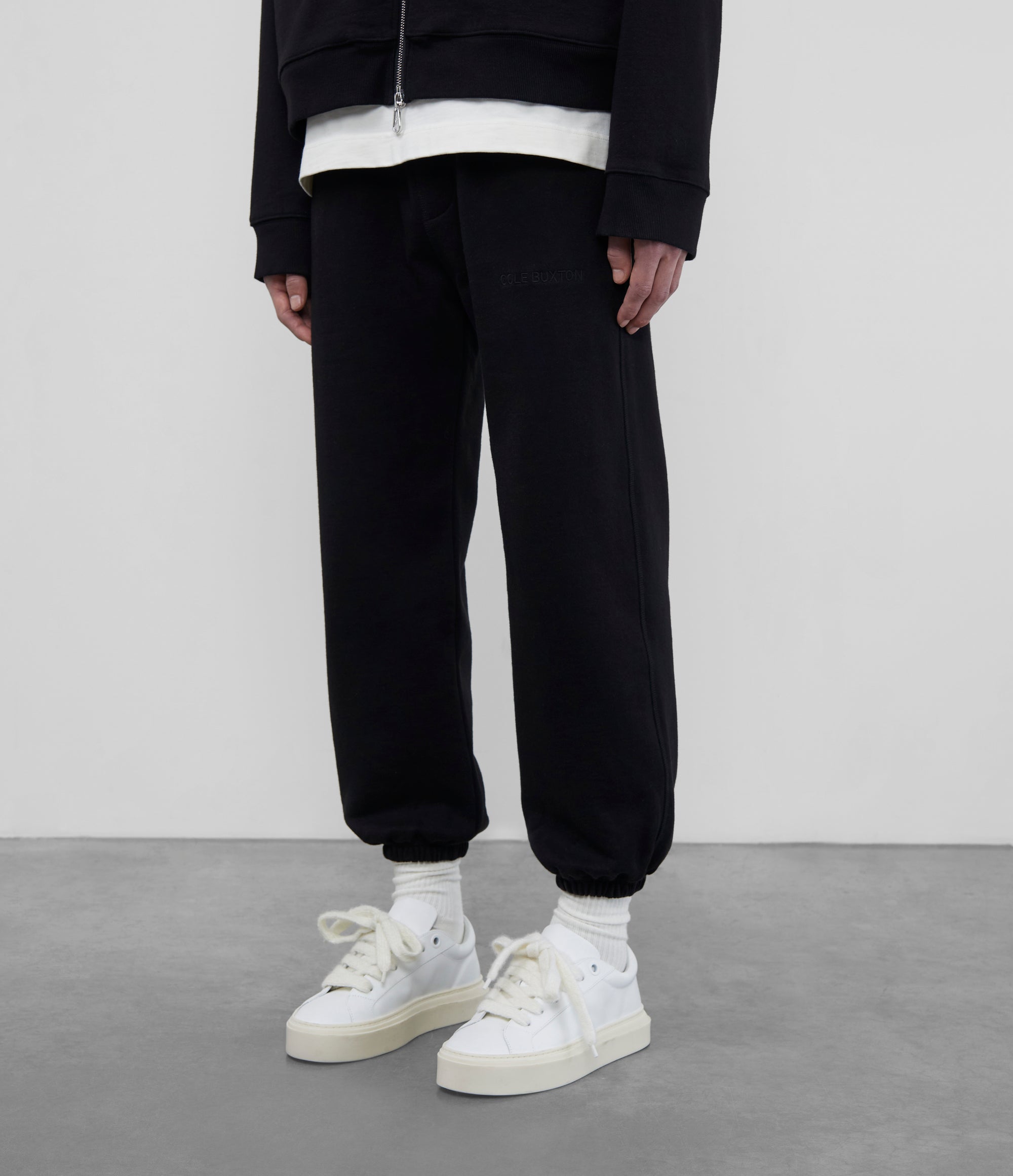 Cole Buxton | Heavyweight Warm Up Sweatpants | Unisex | Cotton | Black