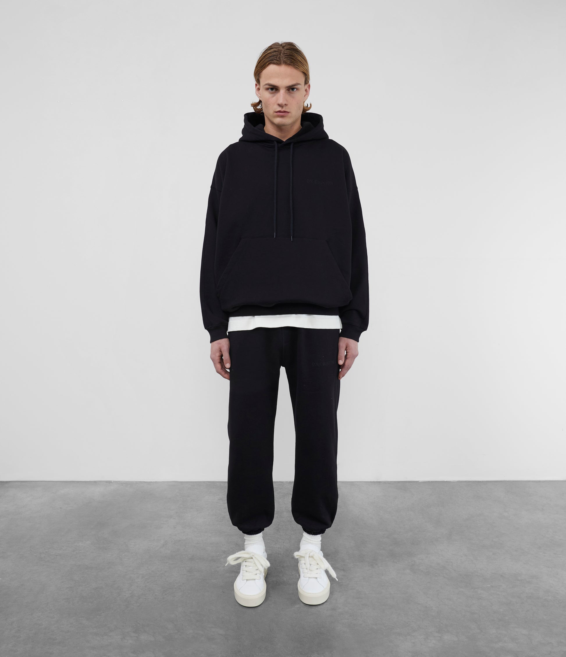Cole Buxton | Heavyweight Warm Up Hoodie | Unisex | Cotton | Black