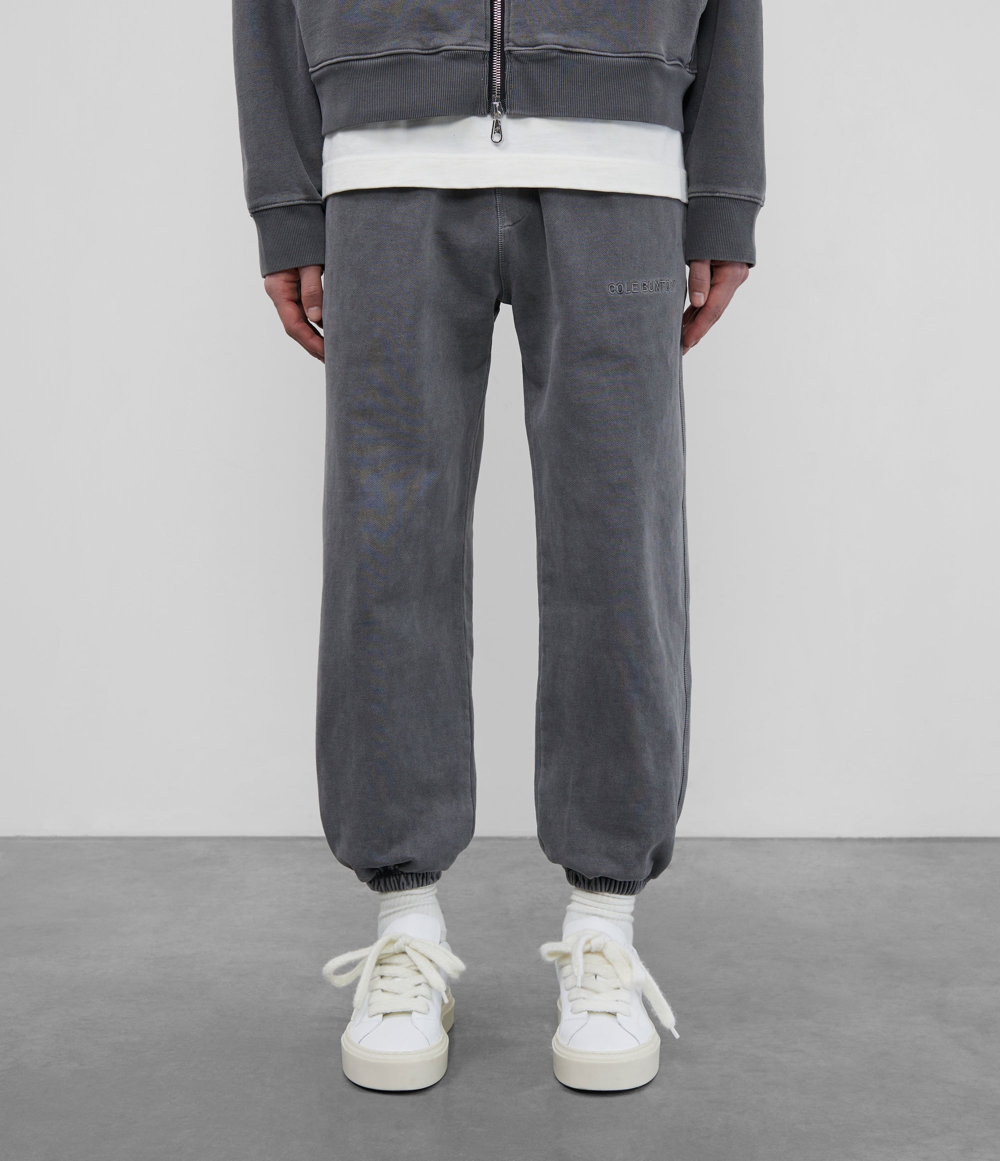 Cole Buxton | Heavyweight Warm Up Sweatpants | Unisex | Cotton | Washed Black