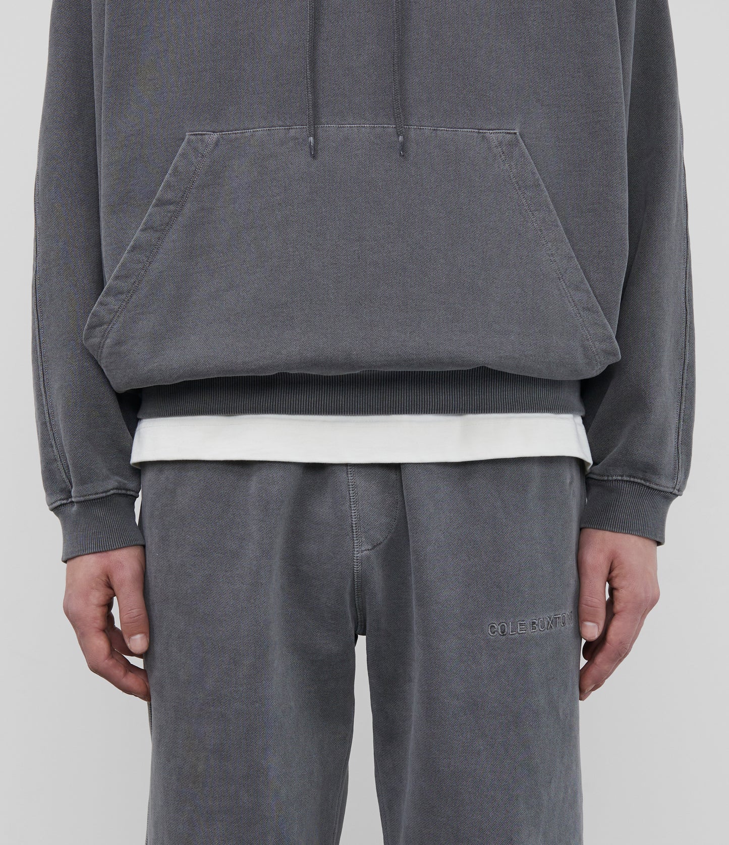 Cole Buxton | Heavyweight Warm Up Sweatpants | Unisex | Cotton | Washed Black