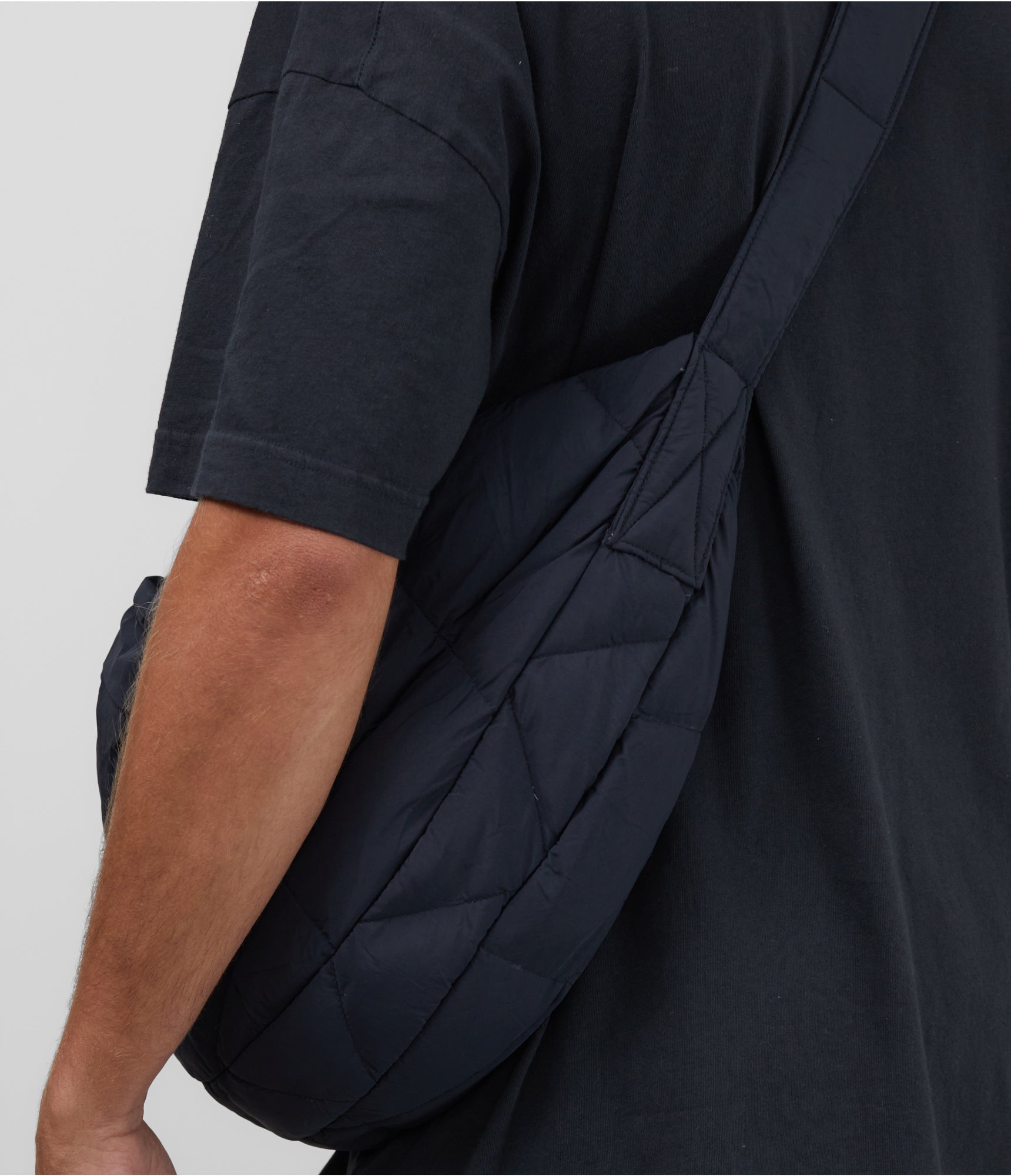 Cole Buxton | Quilted Sling Bag | Unisex | Nylon | One Size Fits All | Black