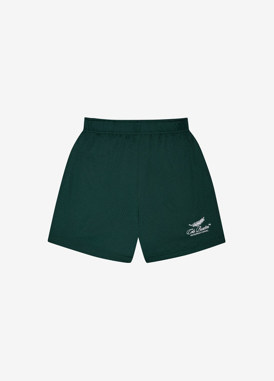 Cole Buxton | International Mesh Shorts | Mens | Polyester | Forest Green