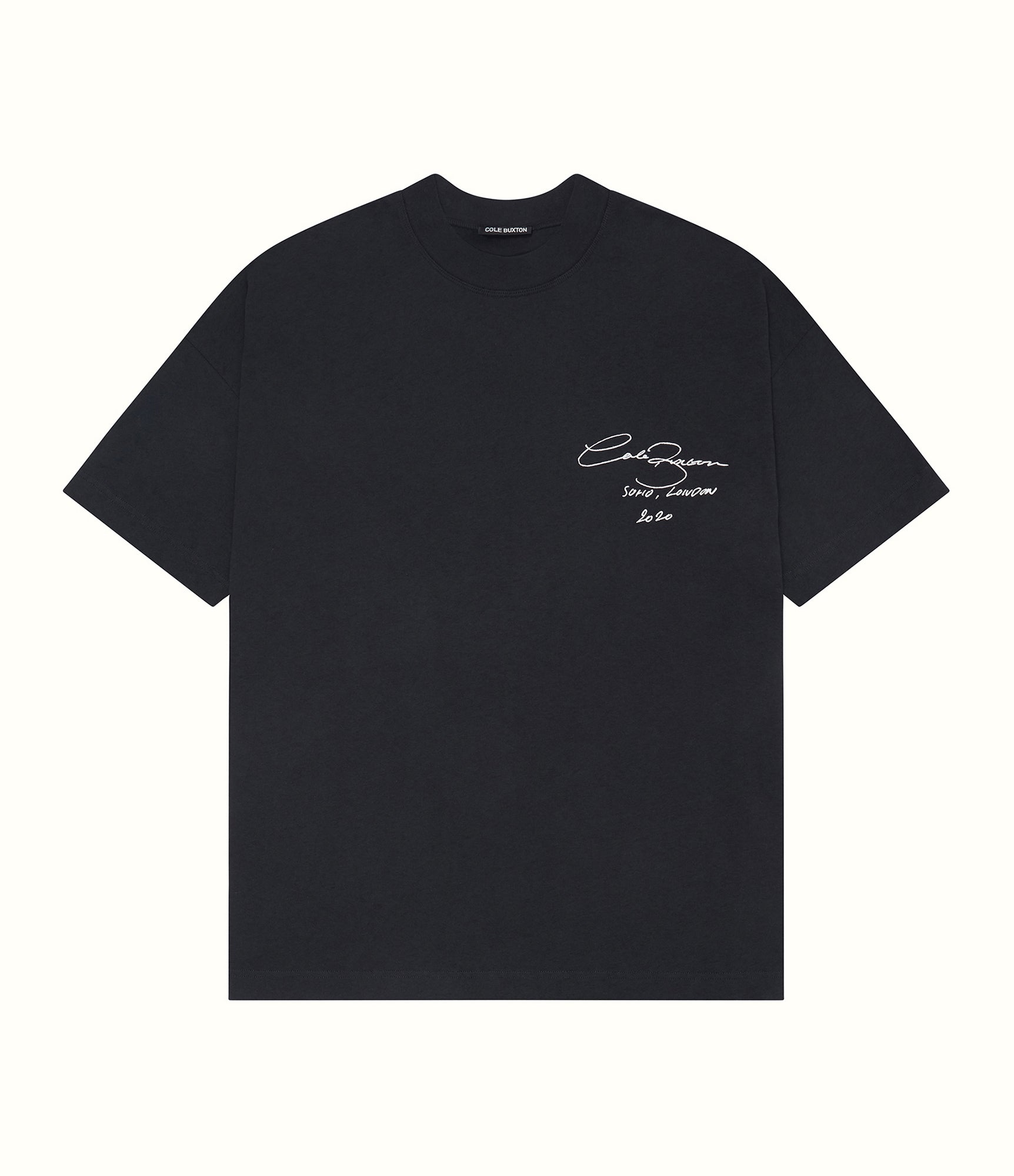 Cole Buxton | Vintage Signature T-Shirt | Mens | Cotton | Vintage Black