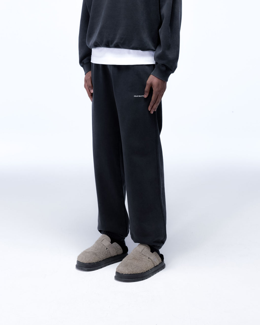 Cole Buxton | Mini Logo Sweatpants | Mens | Vintage Black
