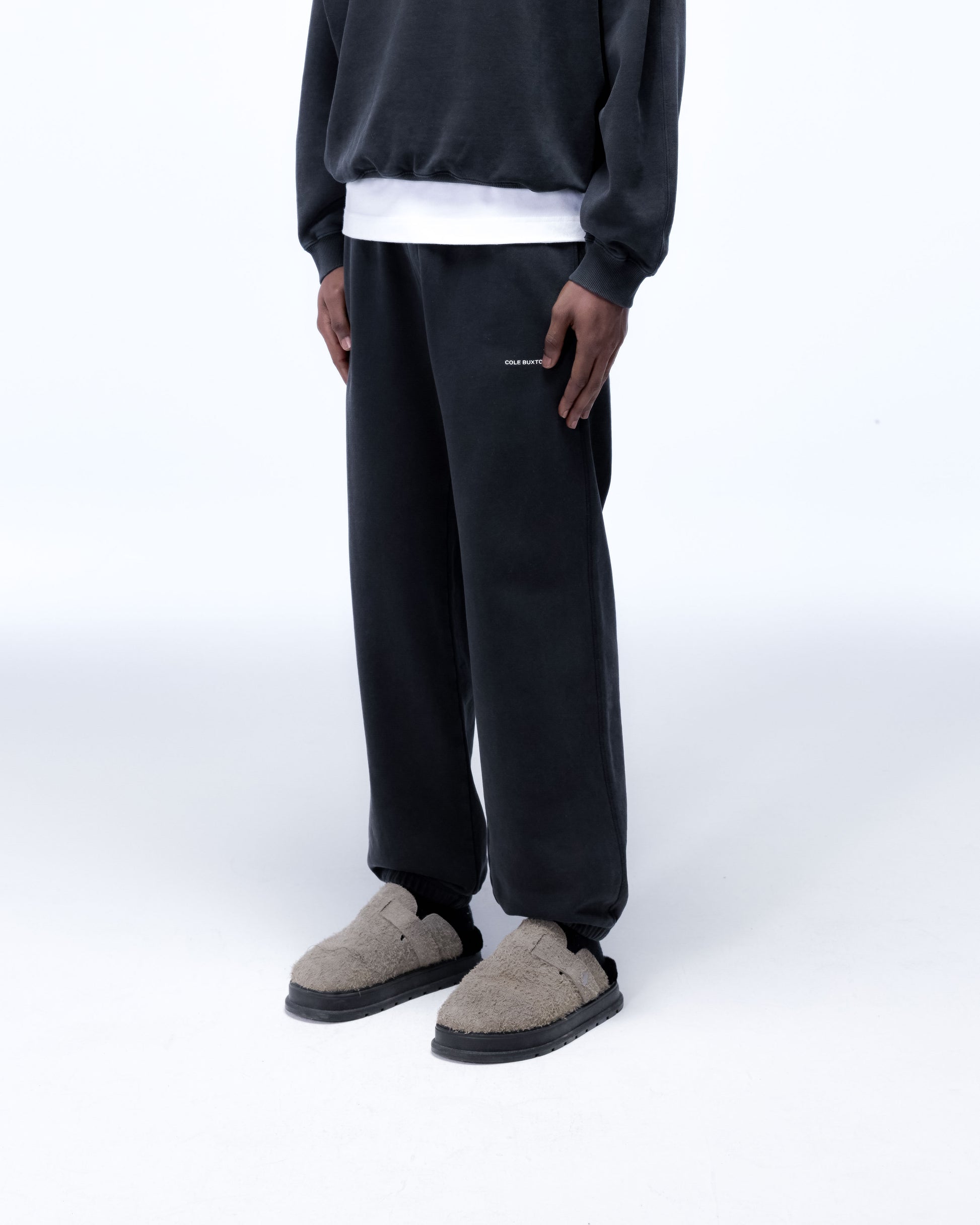 Cole Buxton | Mini Logo Sweatpants | Mens | Vintage Black