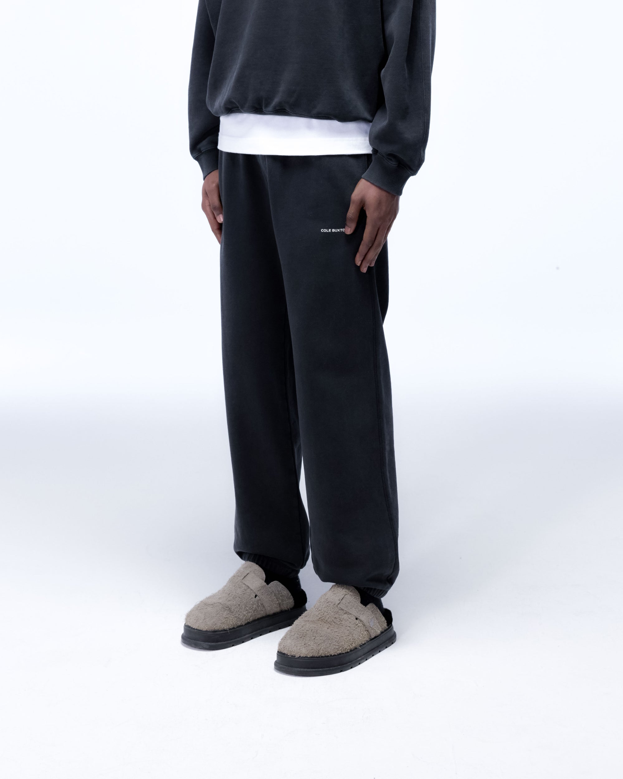 Cole Buxton | Mini Logo Sweatpants | Mens | Vintage Black