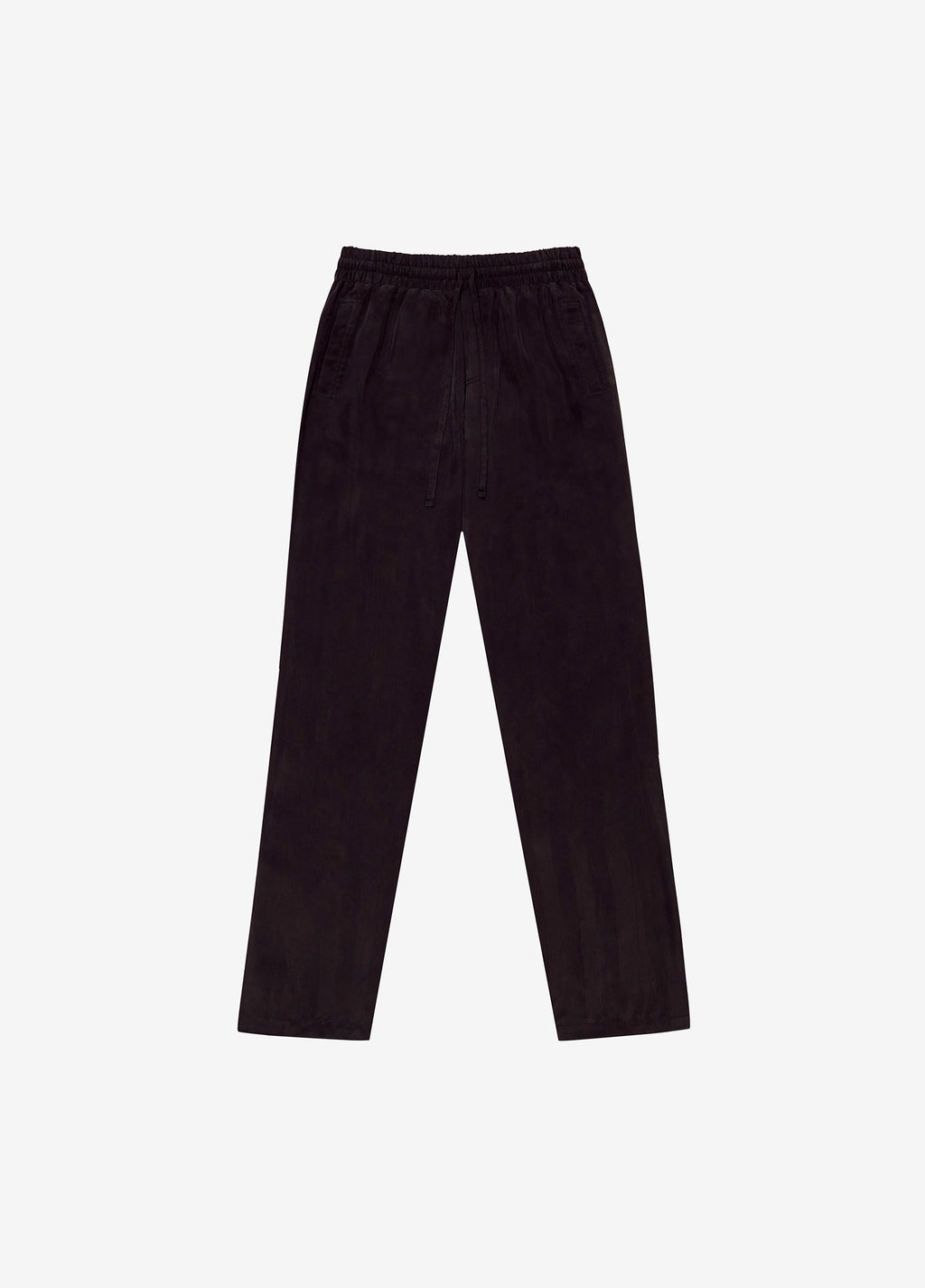 Cole Buxton | Striped Cupro Sweatpants | Mens | Cotton | Black