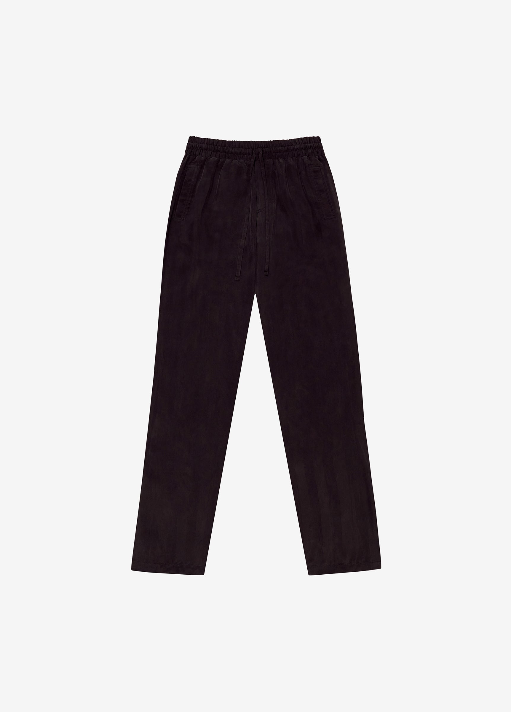 Cole Buxton | Striped Cupro Sweatpants | Mens | Cotton | Black