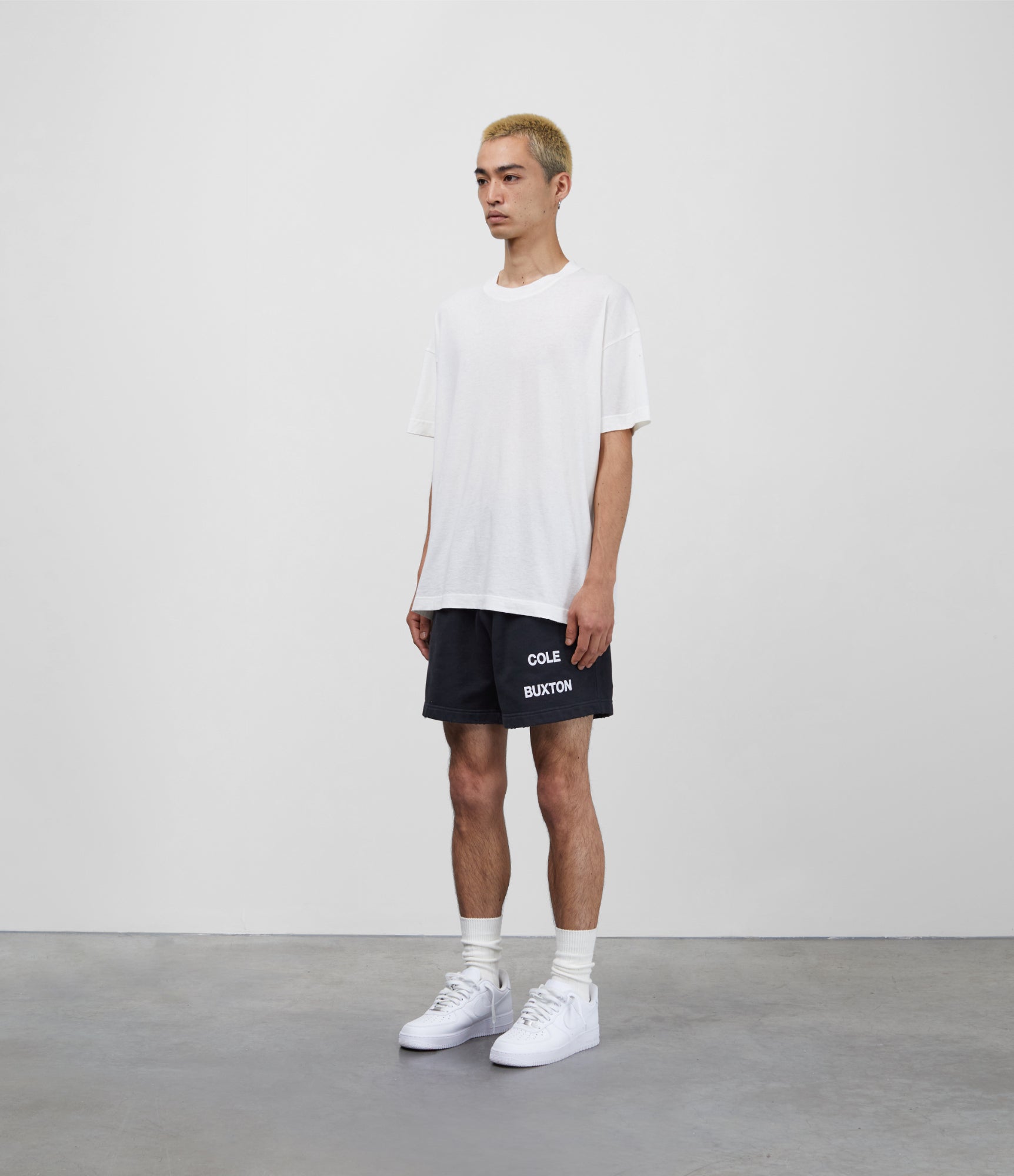Cole Buxton | Distressed Lightweight T-Shirt | Unisex | Cotton | Vintage White