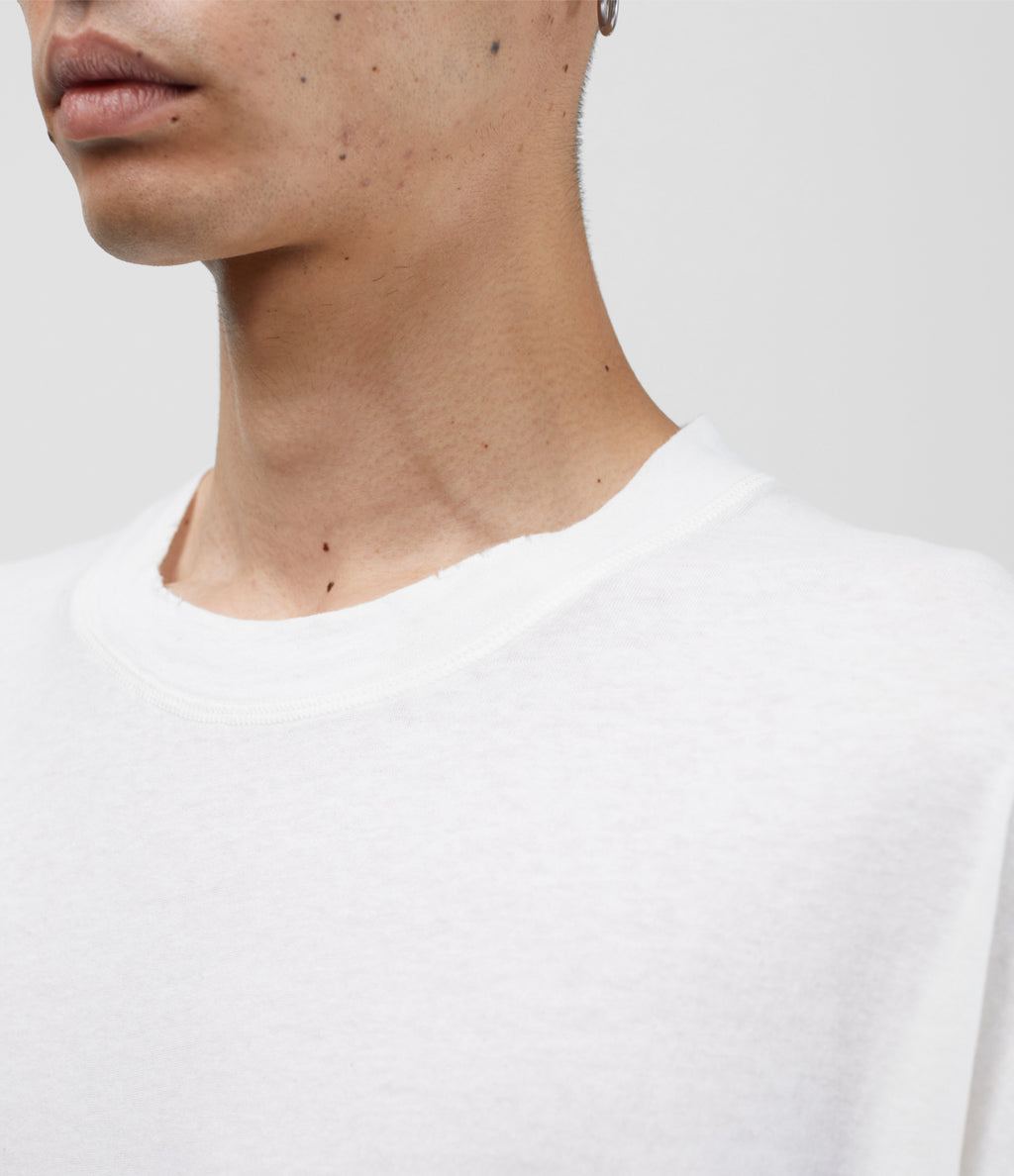 Cole Buxton | Distressed Lightweight T-Shirt | Unisex | Cotton | Vintage White