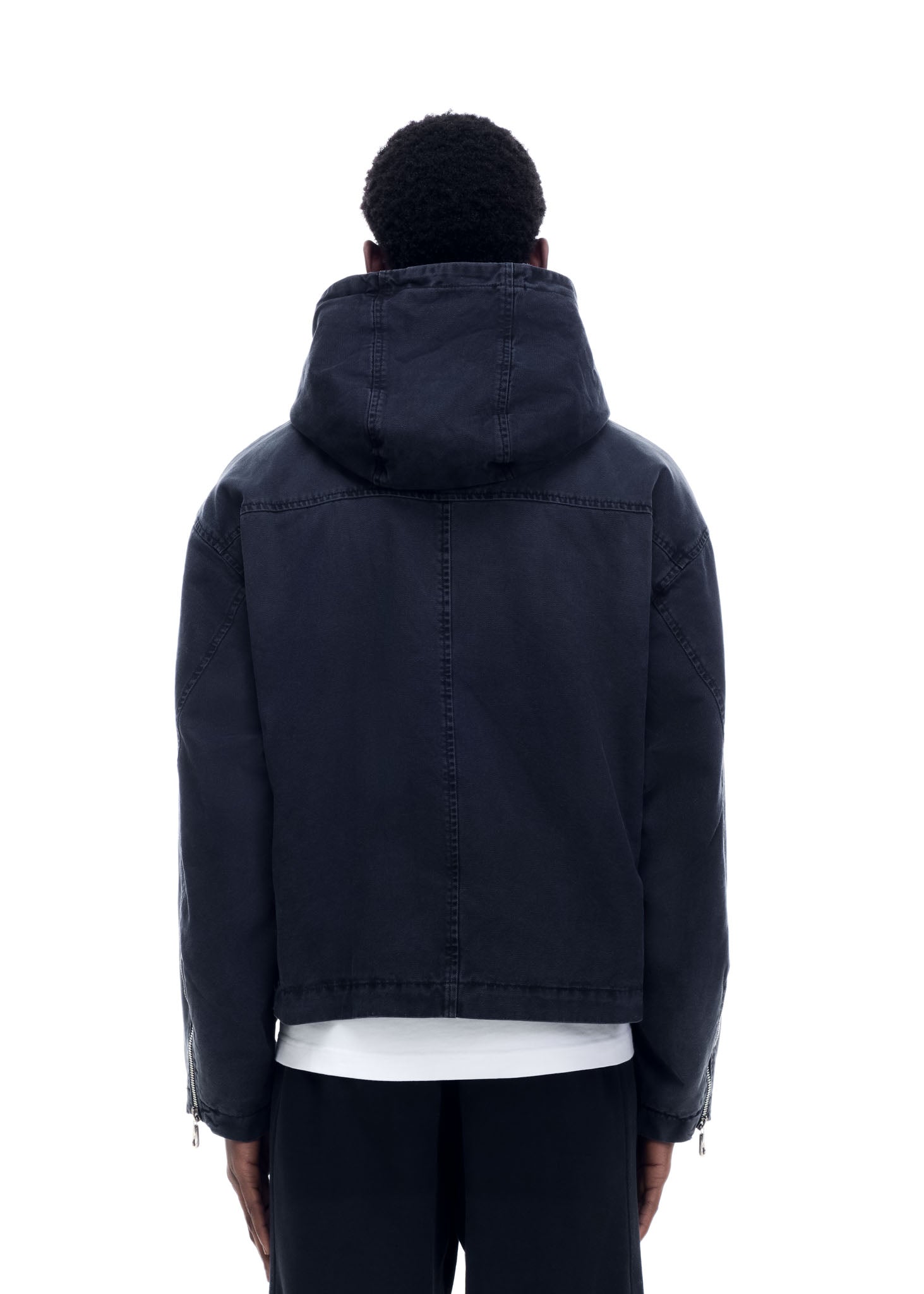 CANVAS ZIPPED HOODIE