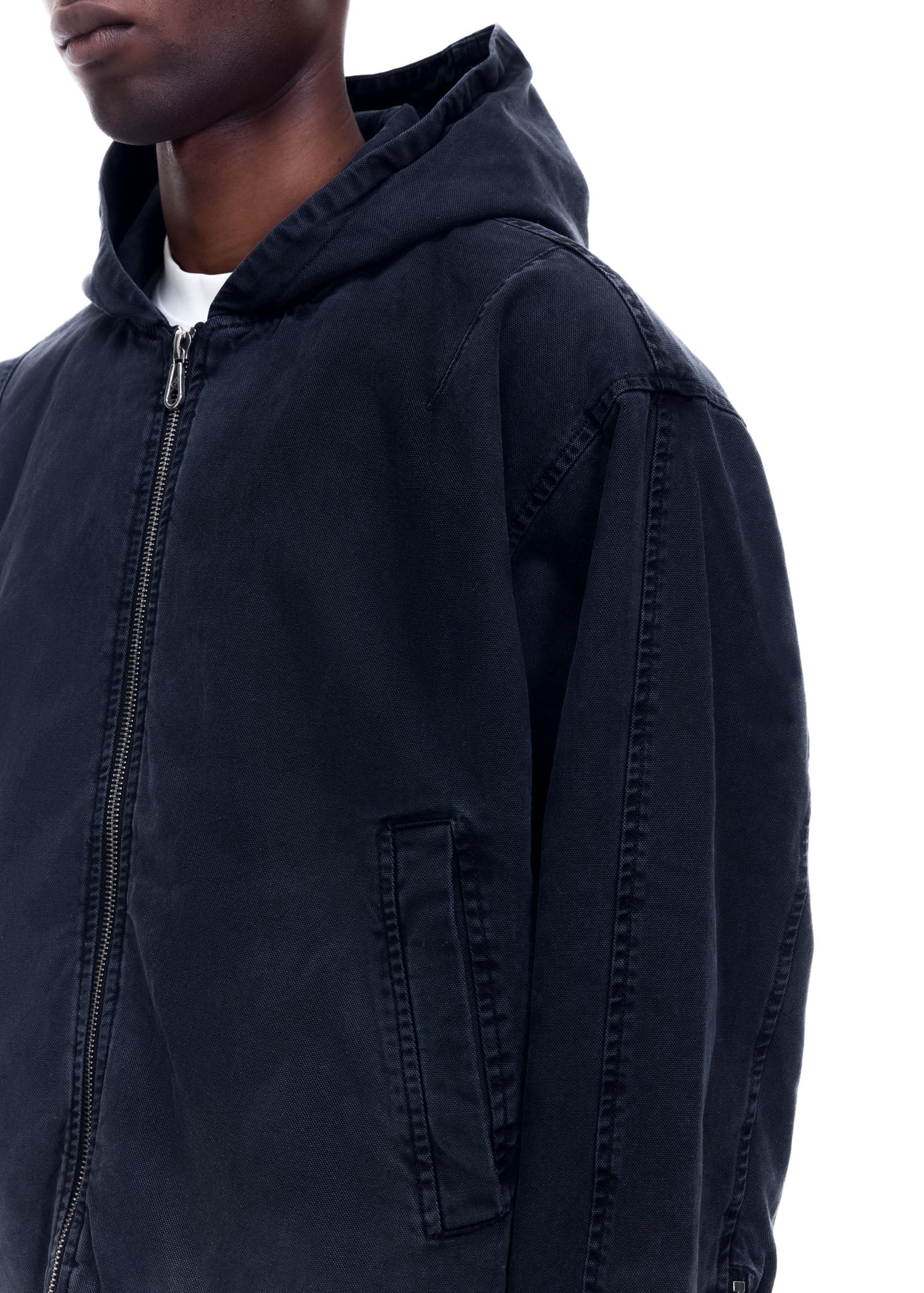 CANVAS ZIPPED HOODIE