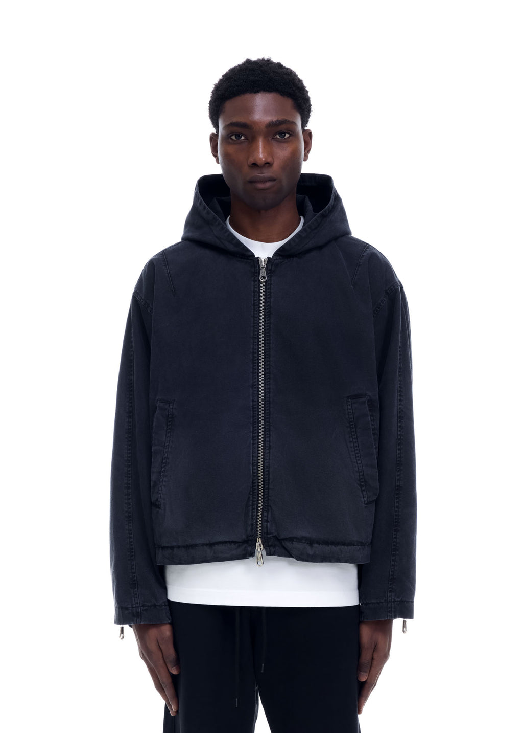 CANVAS ZIPPED HOODIE