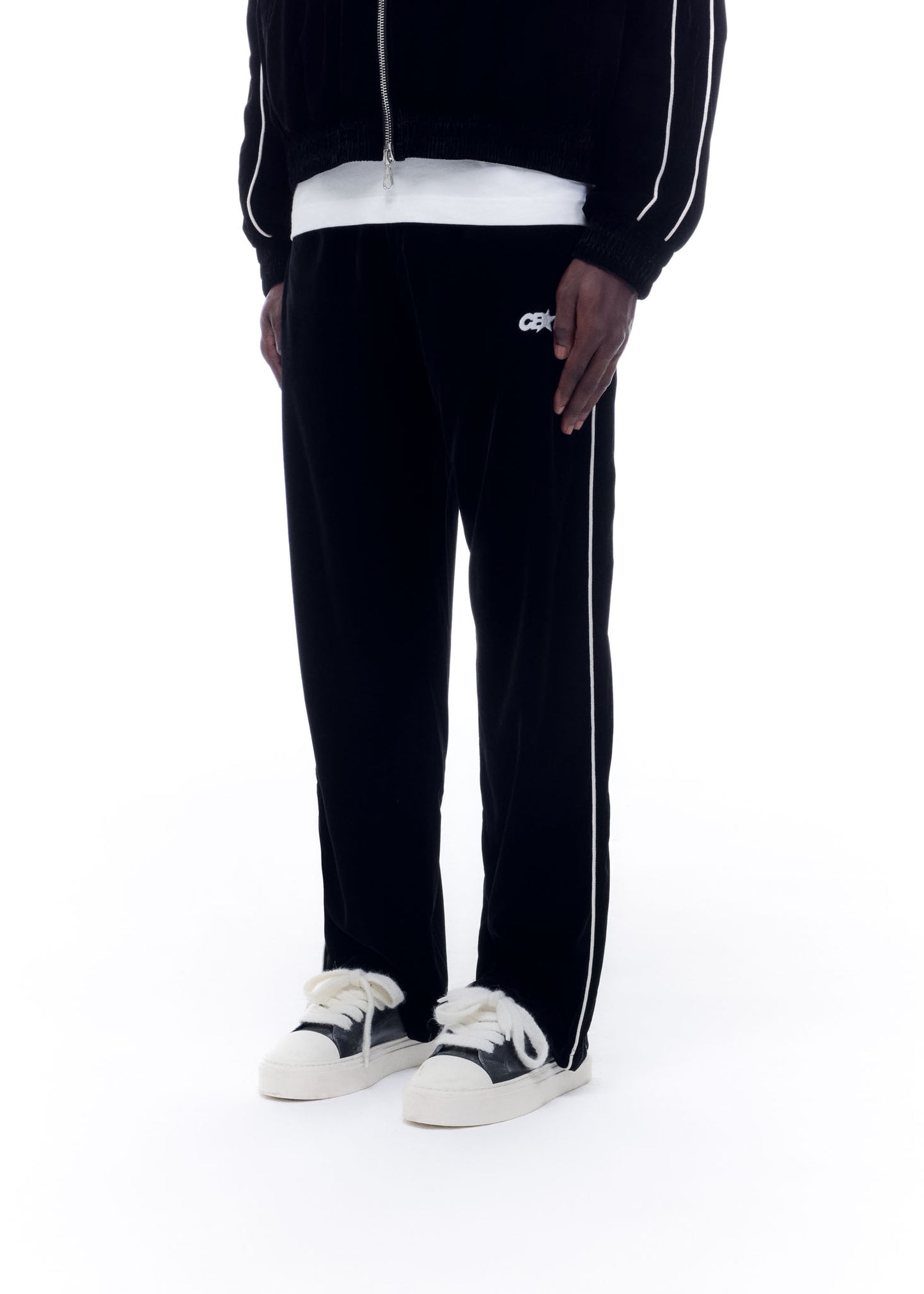 VELOUR TRACK PANTS