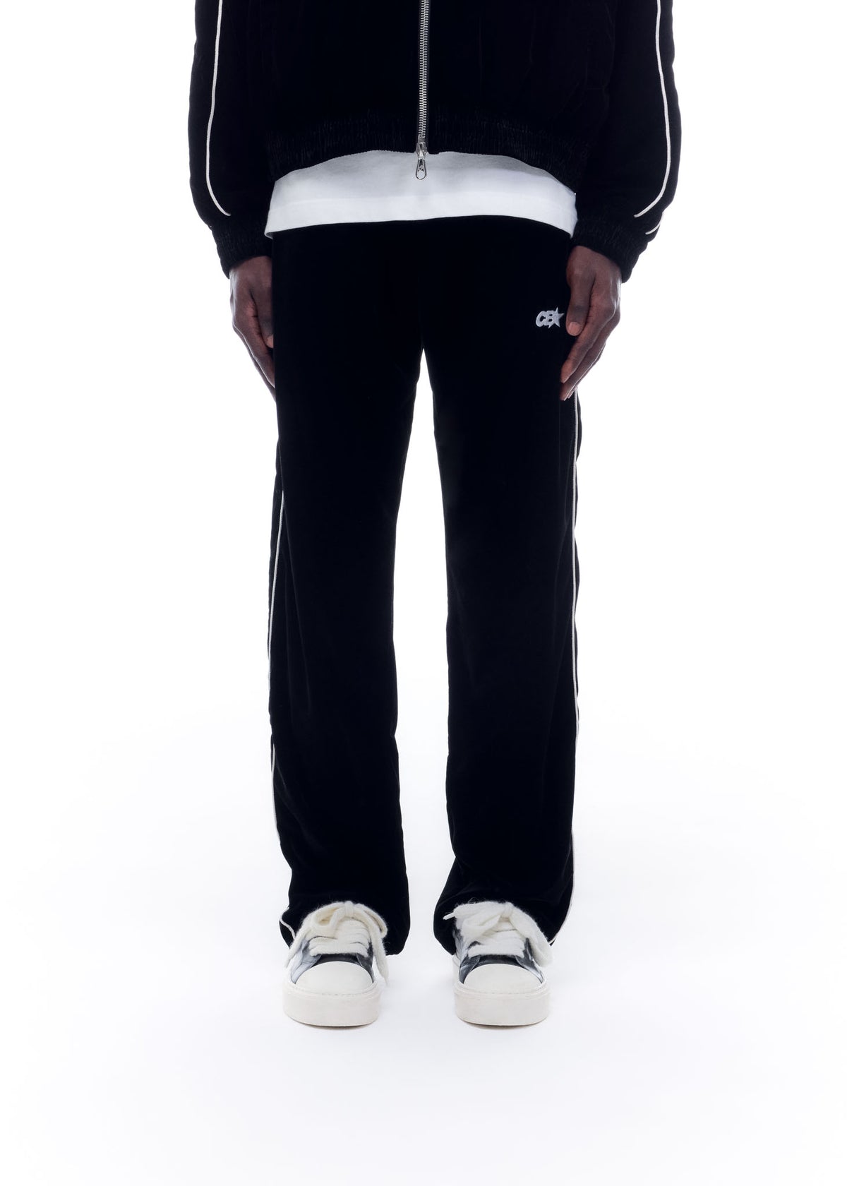 VELOUR TRACK PANTS