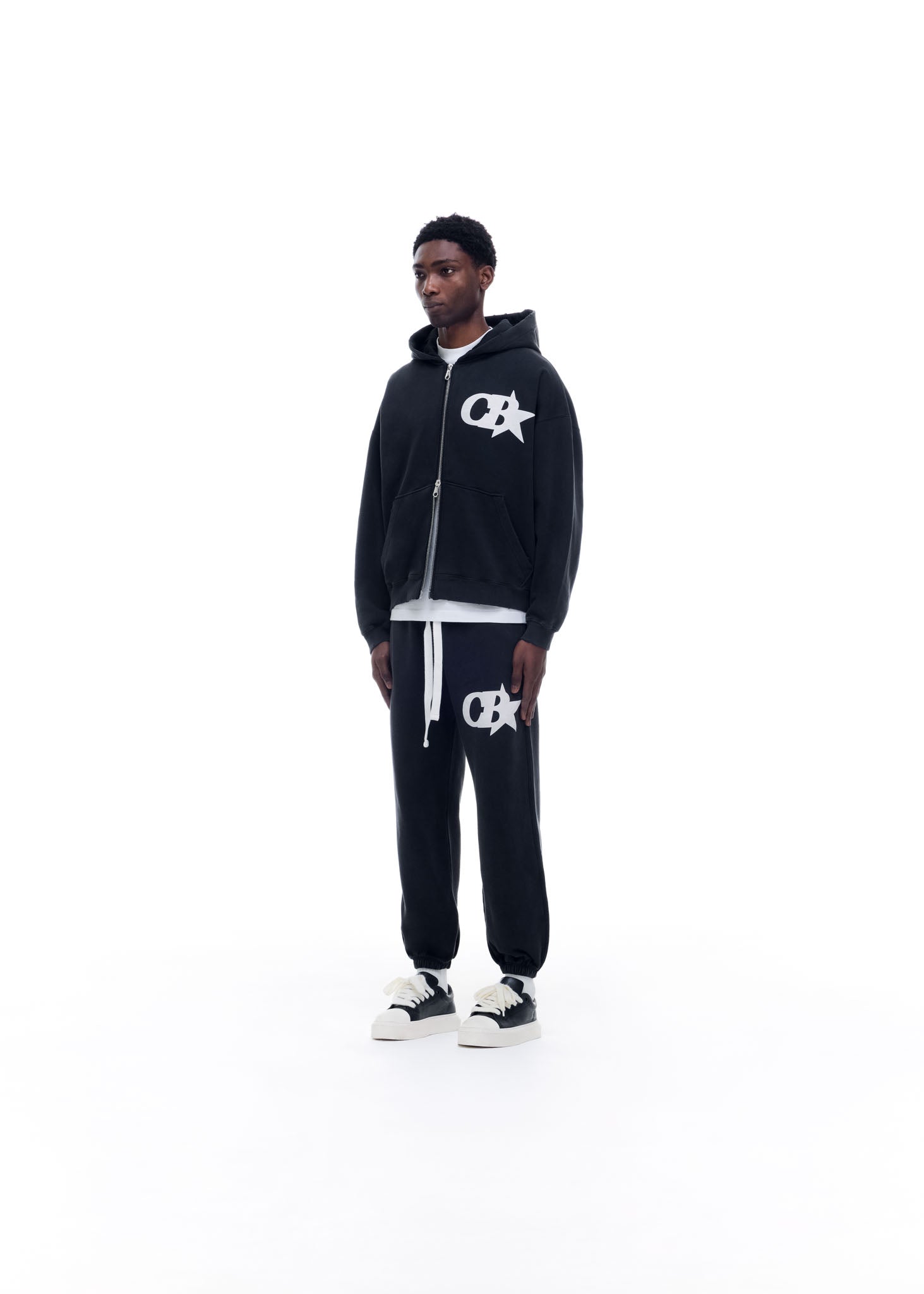 Cole Buxton | CB Star Zipped Hoodie | Mens | Heavyweight | Cotton