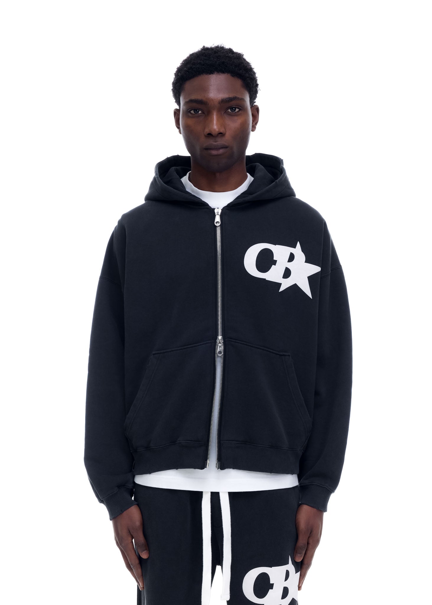 CB STAR ZIPPED HOODIE