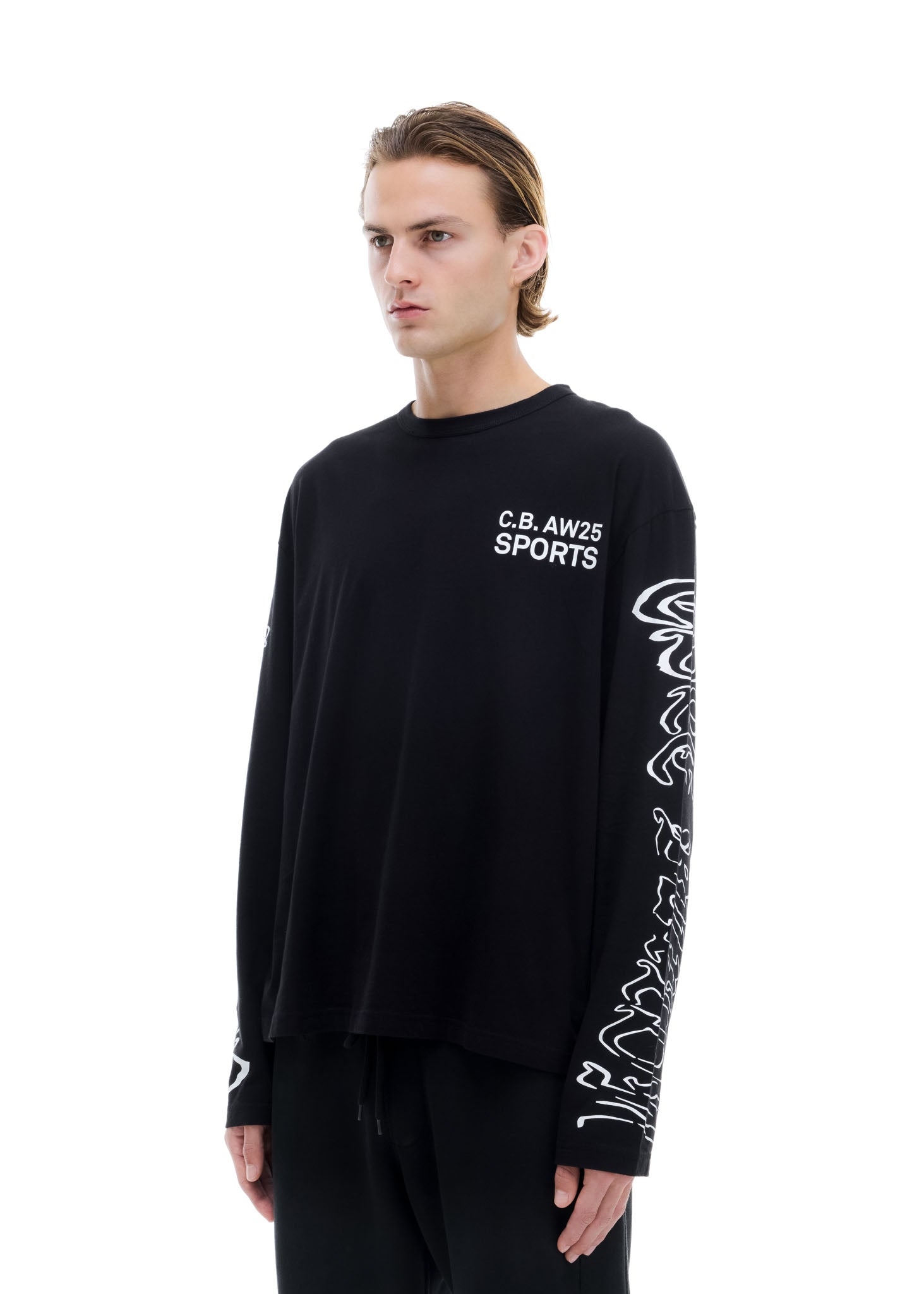 BLACK LETTER CLUB LONG SLEEVE – Cole Buxton