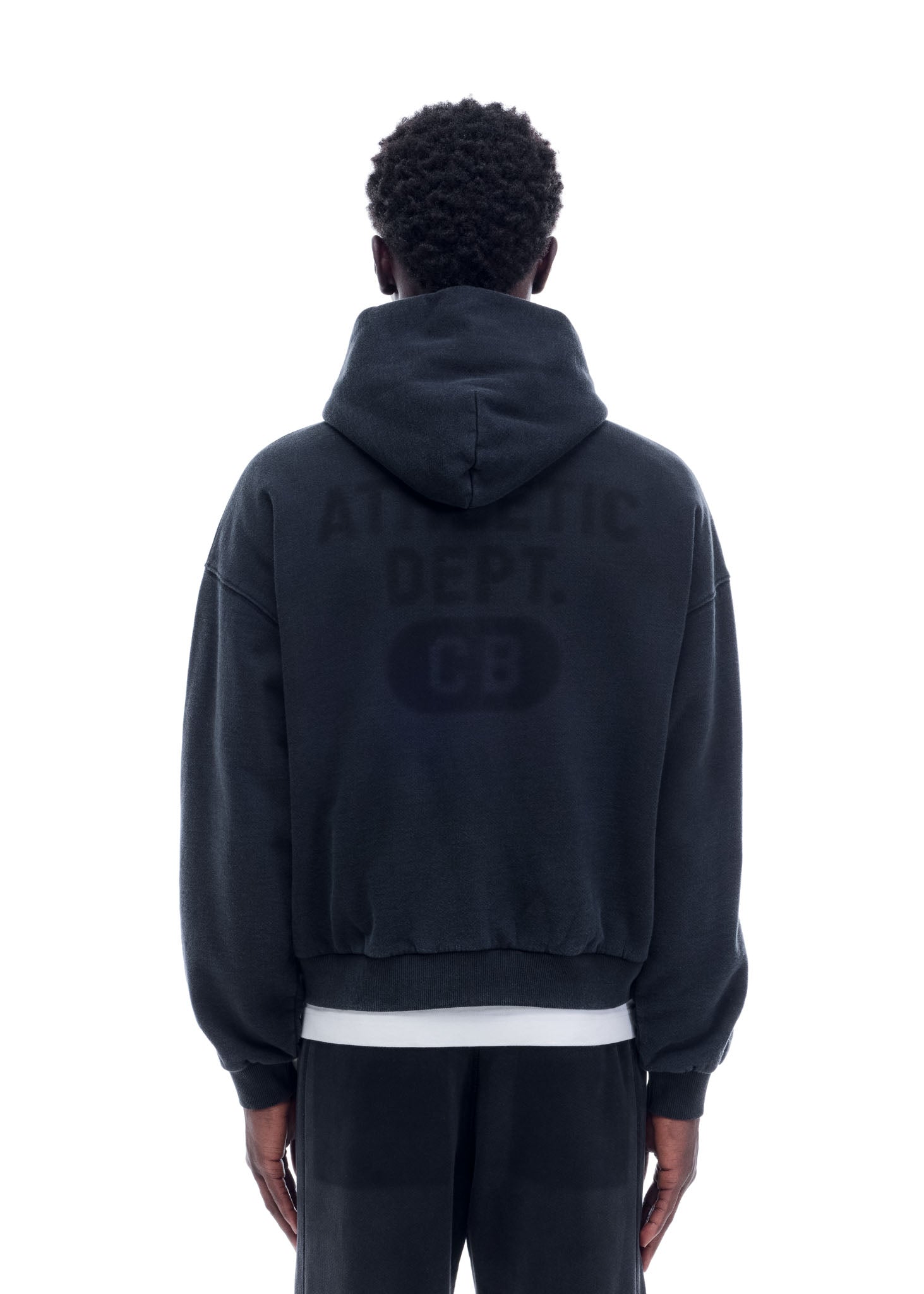 APPLIQUE FADE ZIP HOODIE