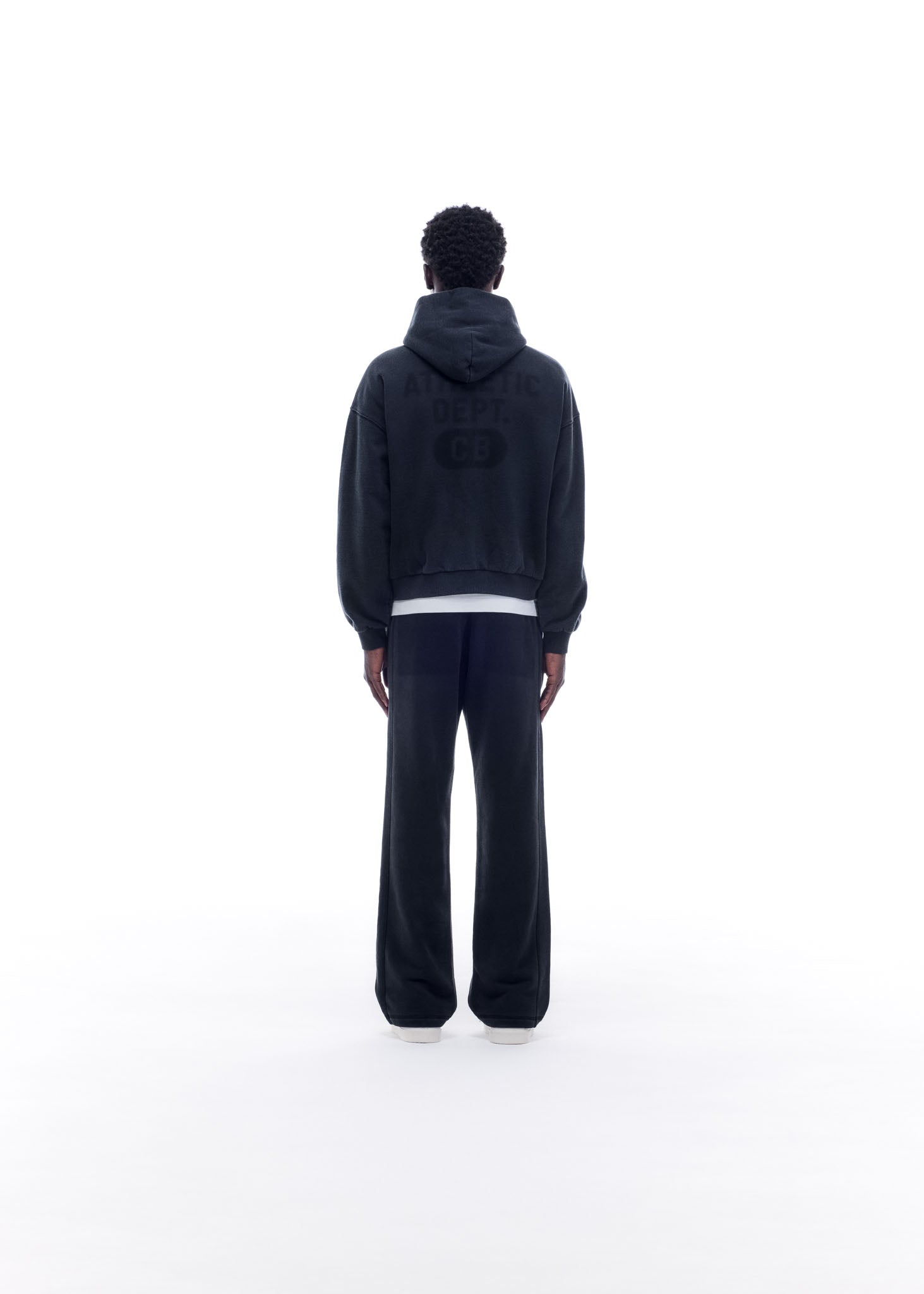 APPLIQUE FADE ZIP HOODIE