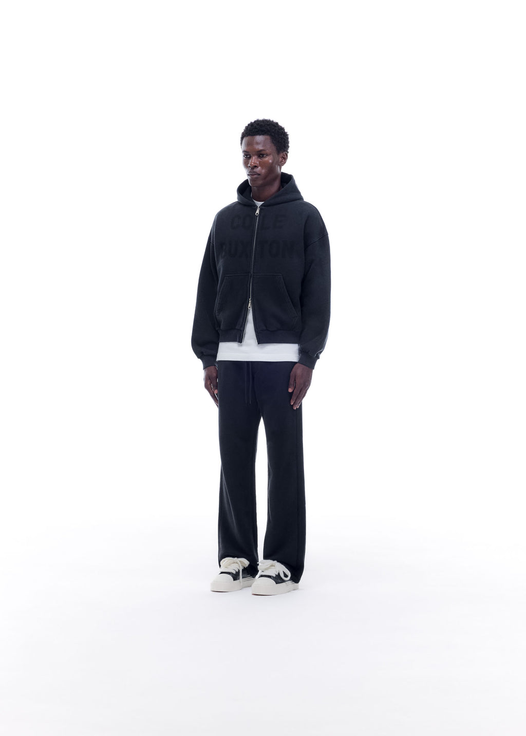 APPLIQUE FADE ZIP HOODIE