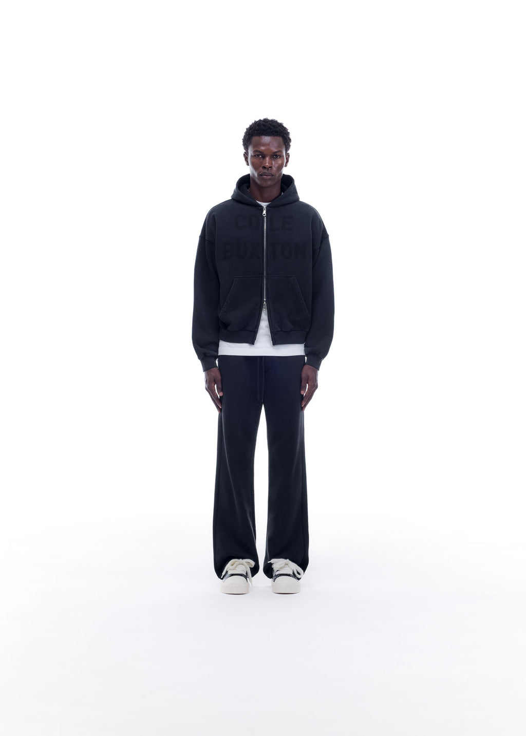 APPLIQUE FADE ZIP HOODIE