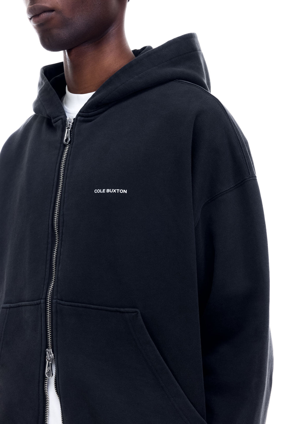 MINI LOGO ZIPPED HOODIE