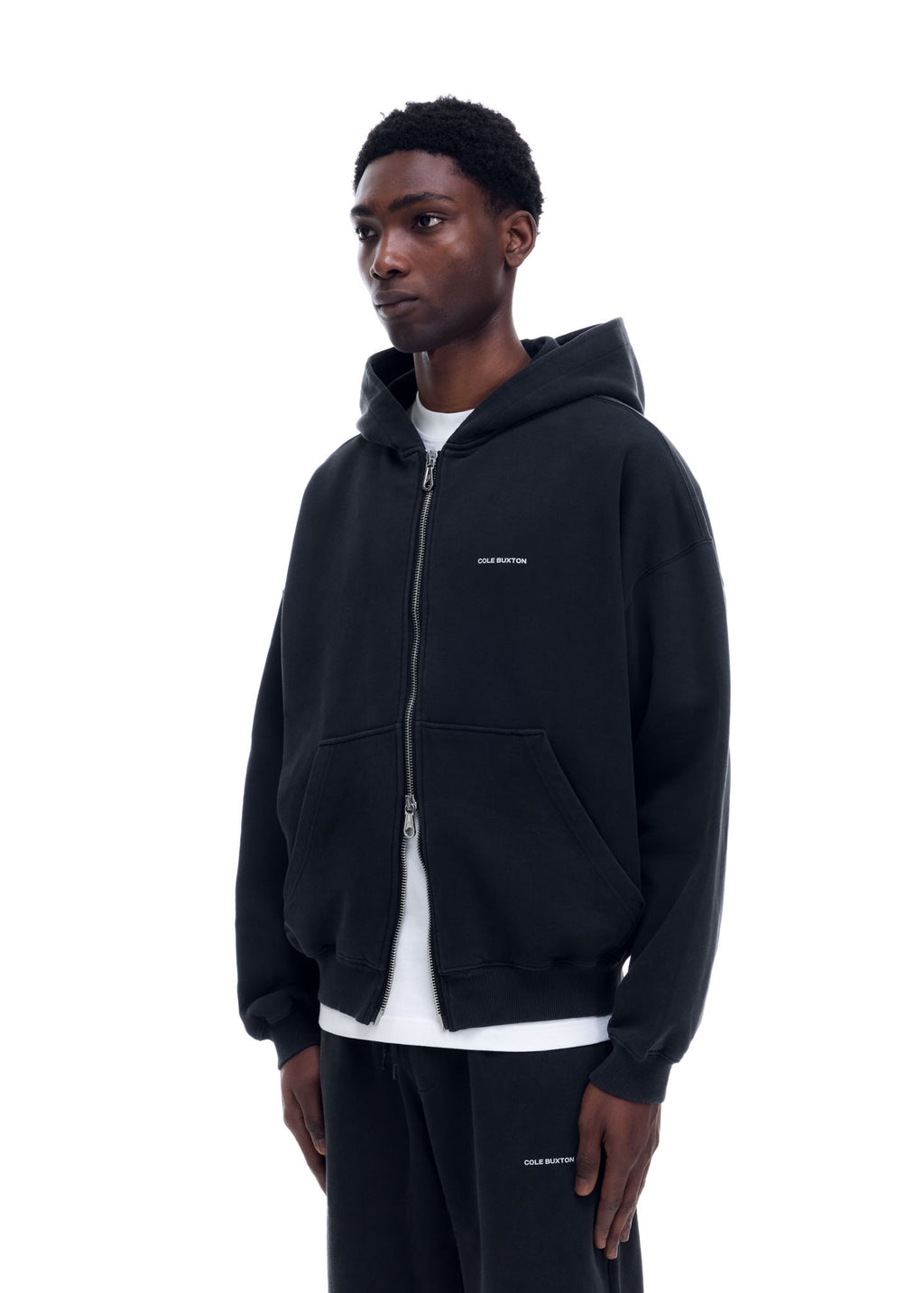 MINI LOGO ZIPPED HOODIE