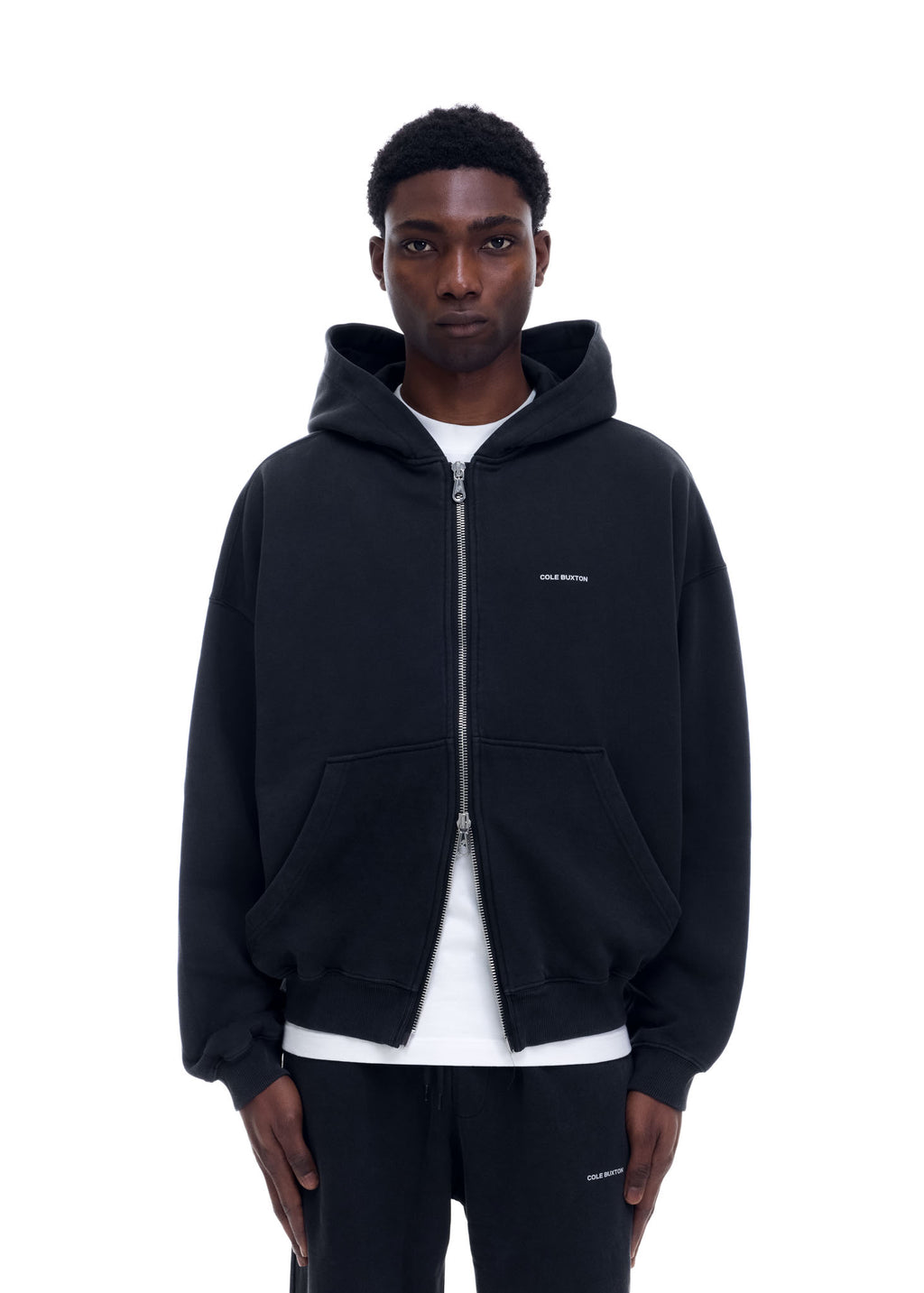 MINI LOGO ZIPPED HOODIE