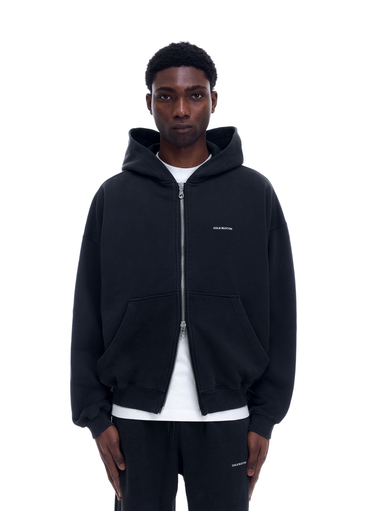 MINI LOGO ZIPPED HOODIE