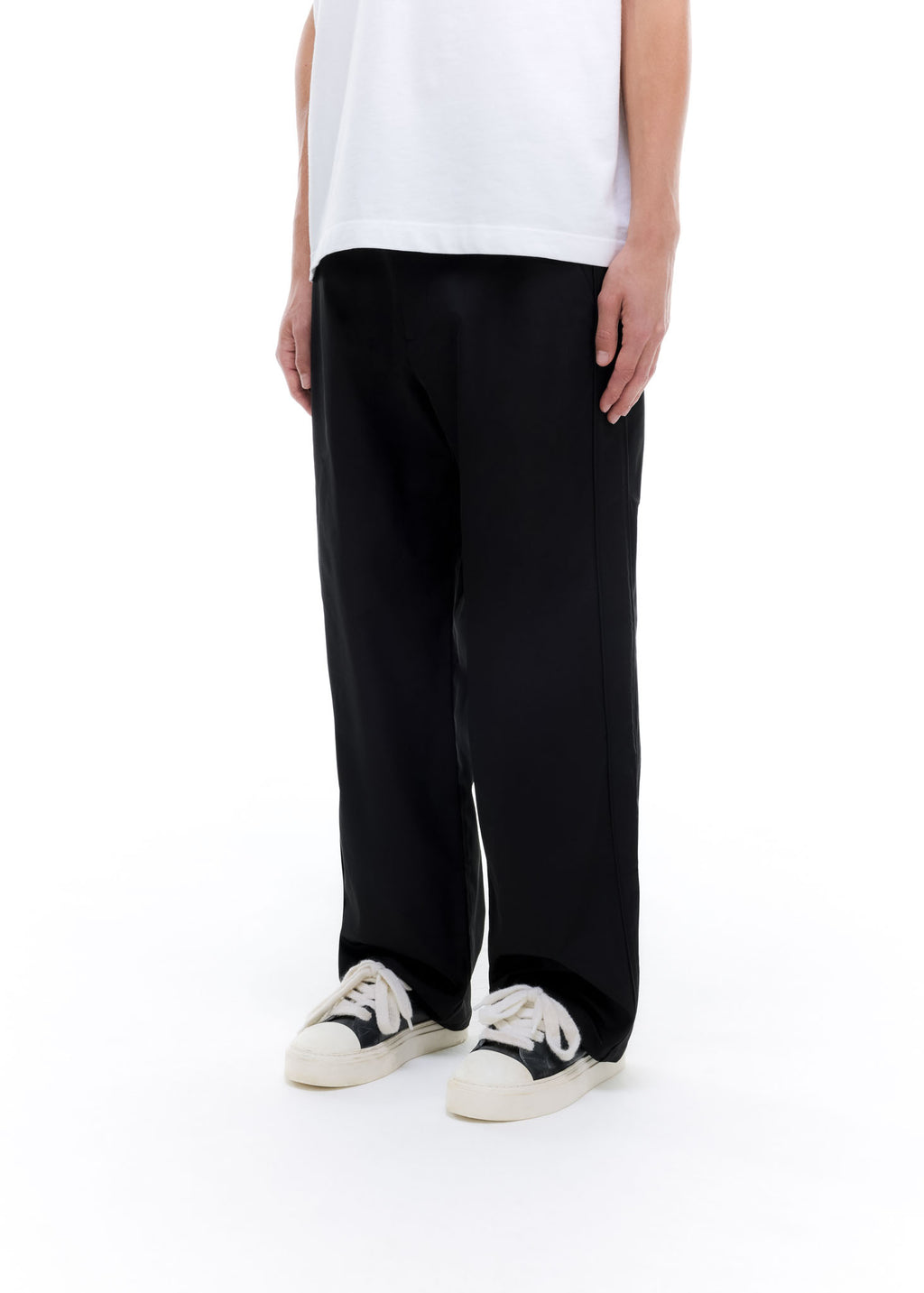PIPED NYLON PANTS