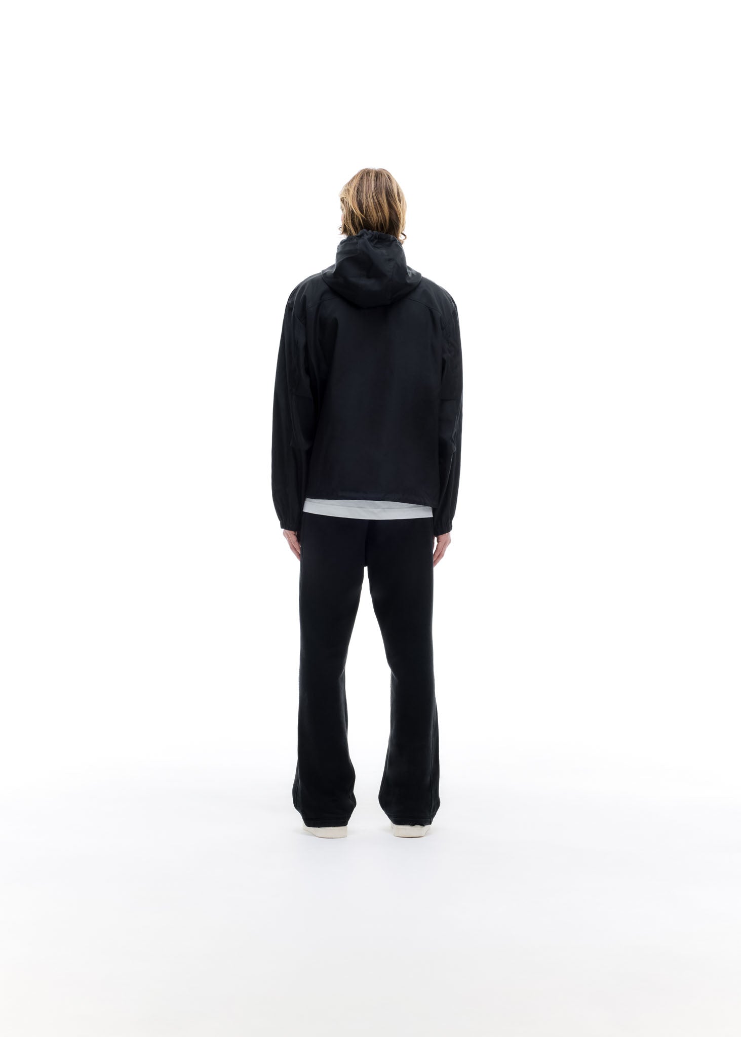 HOODED NYLON WINDBREAKER