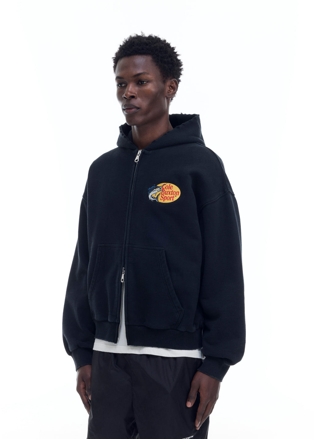 CBS PATCH ZIPPED HOODIE