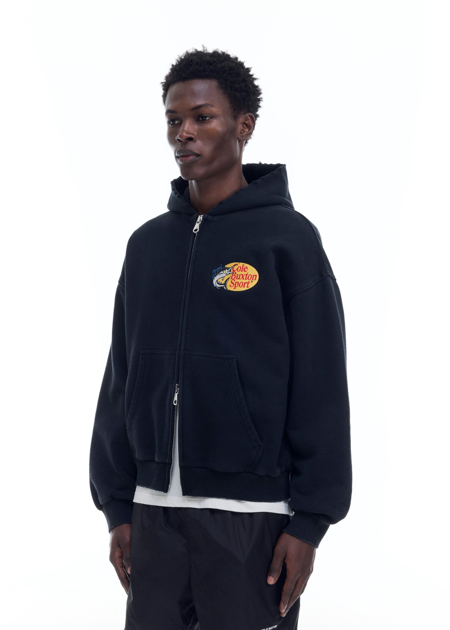 CBS PATCH ZIPPED HOODIE