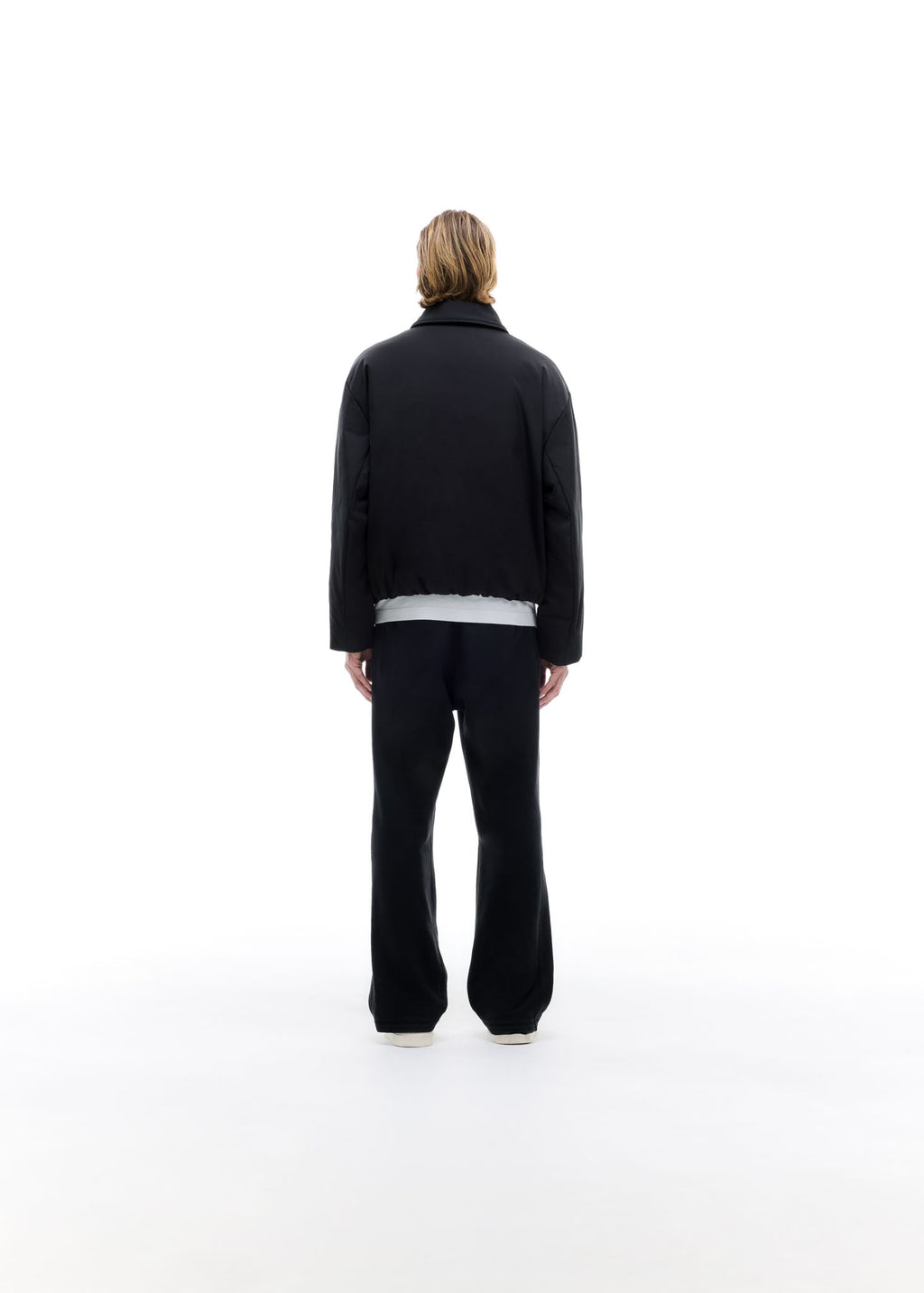 ROUNDED COLLARED DOWN JACKET