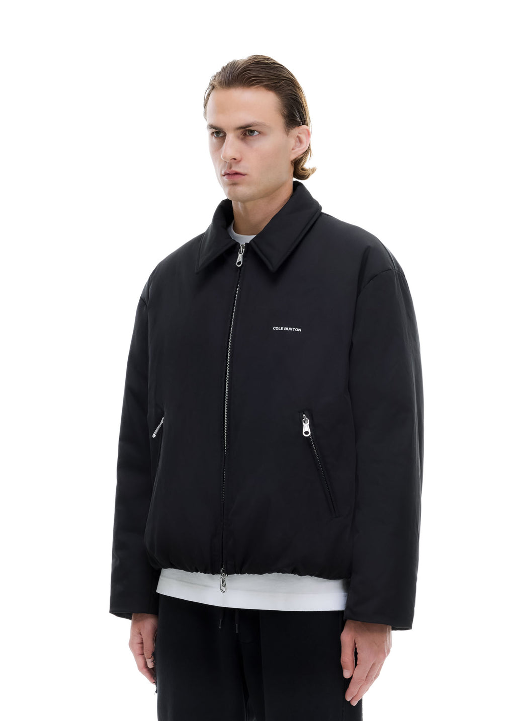 ROUNDED COLLARED DOWN JACKET