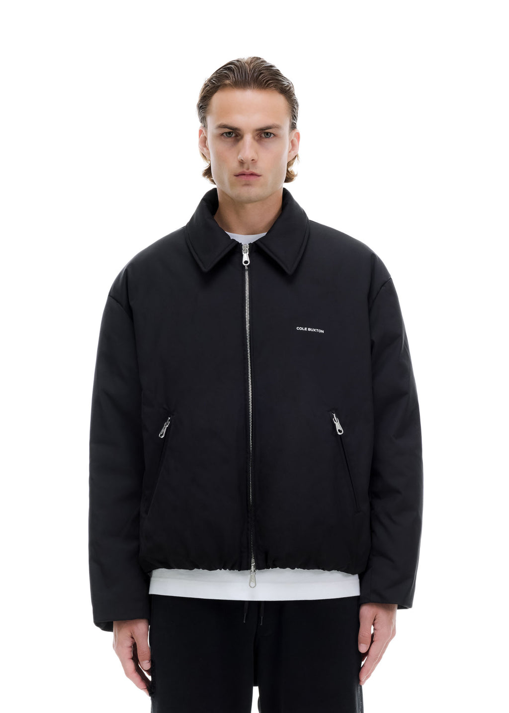 ROUNDED COLLARED DOWN JACKET