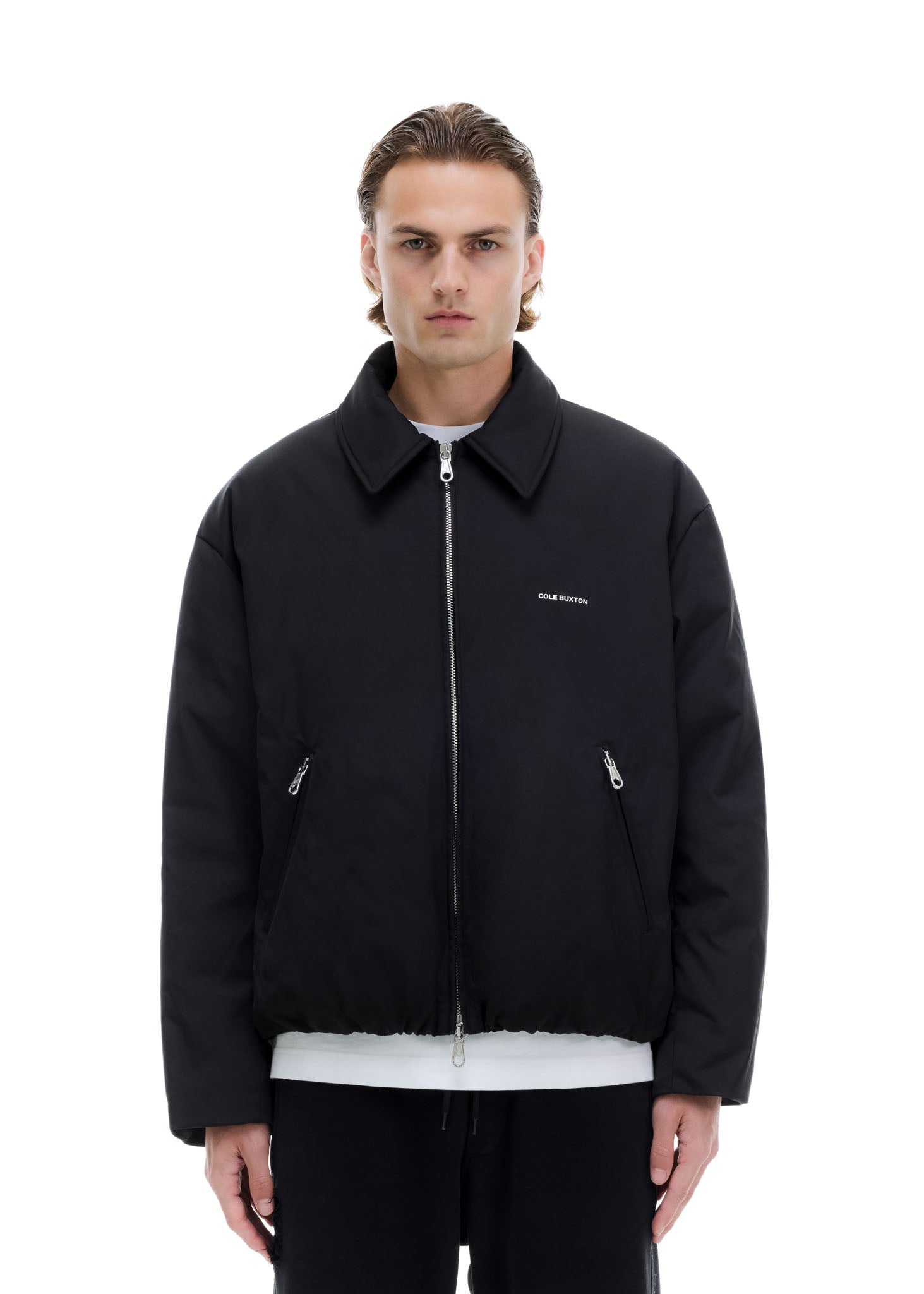 ROUNDED COLLARED DOWN JACKET