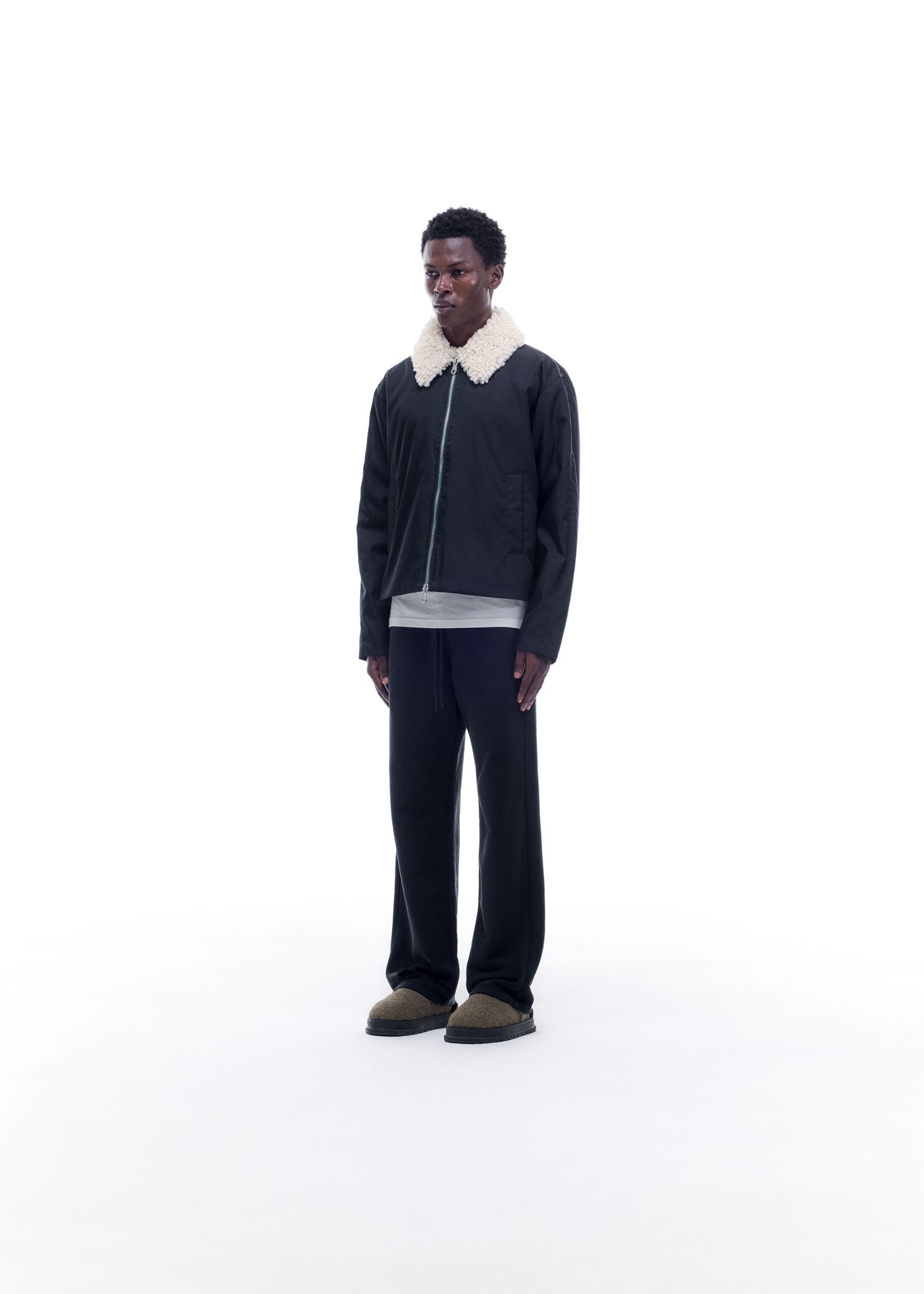 SHEARLING COLLAR CARGO JACKET