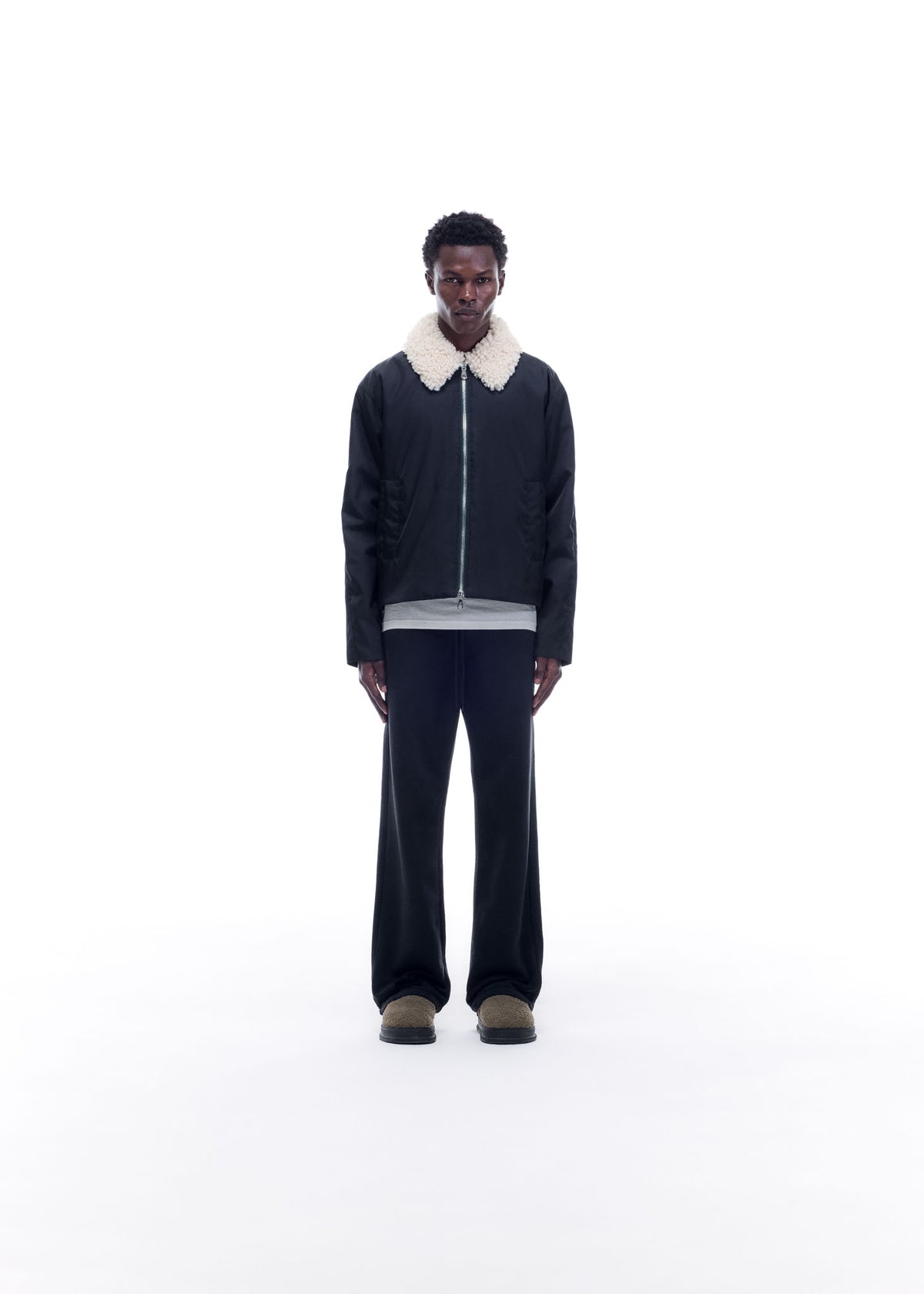 SHEARLING COLLAR CARGO JACKET