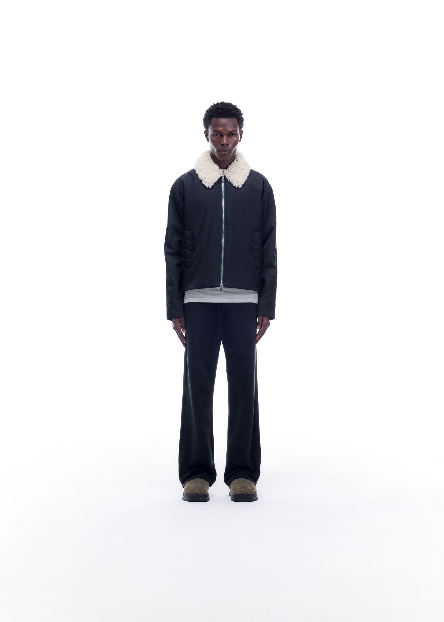 SHEARLING COLLAR CARGO JACKET