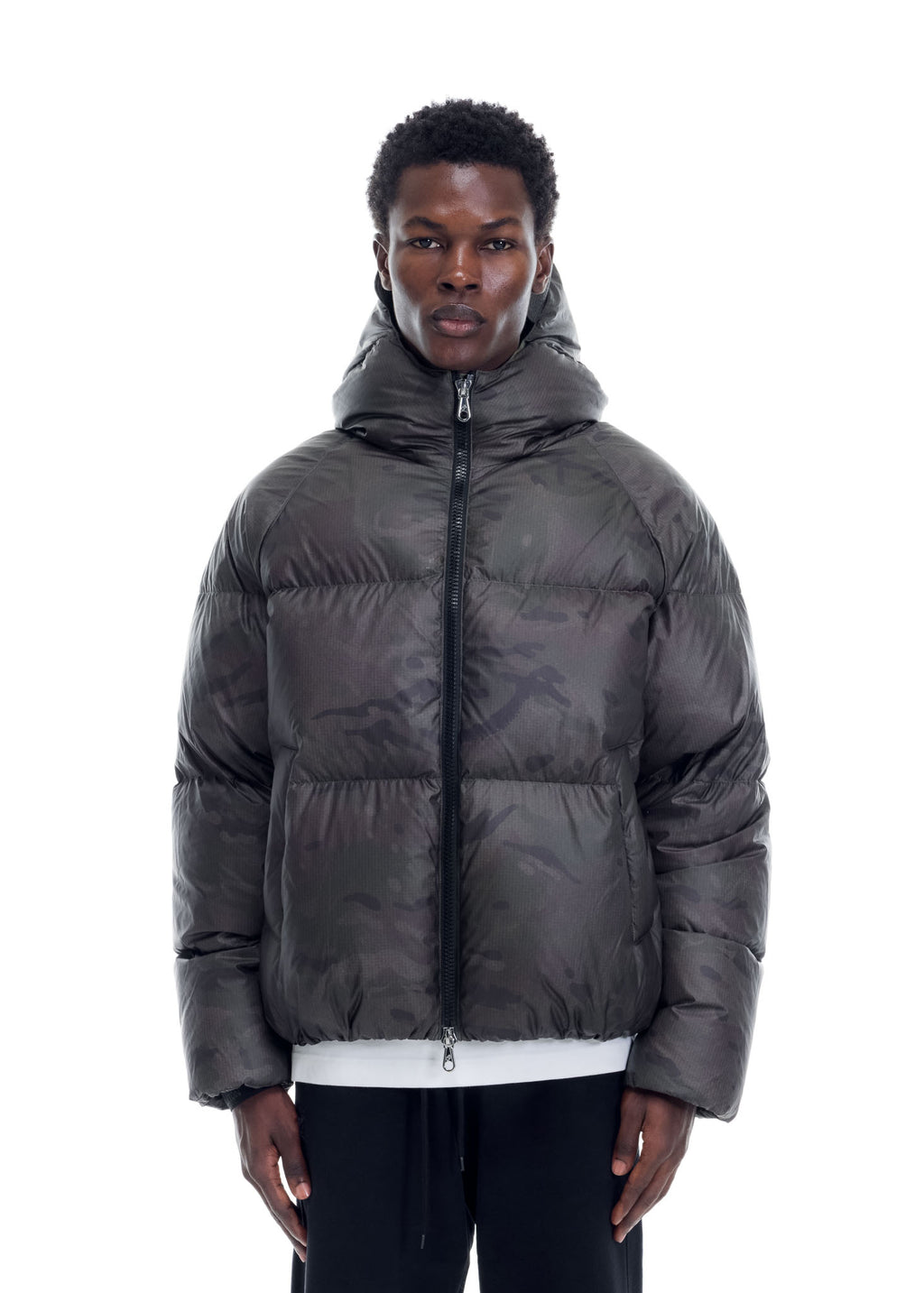 STEALTH HOODED DOWN JACKET
