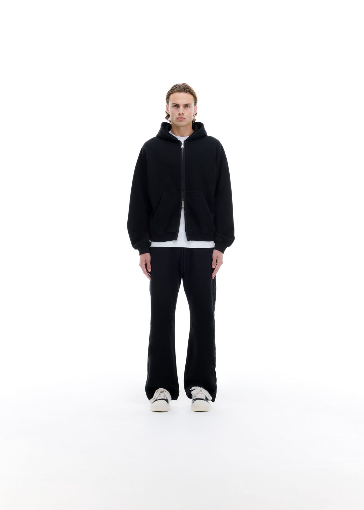 NYLON TAPE ZIPPED HOODIE