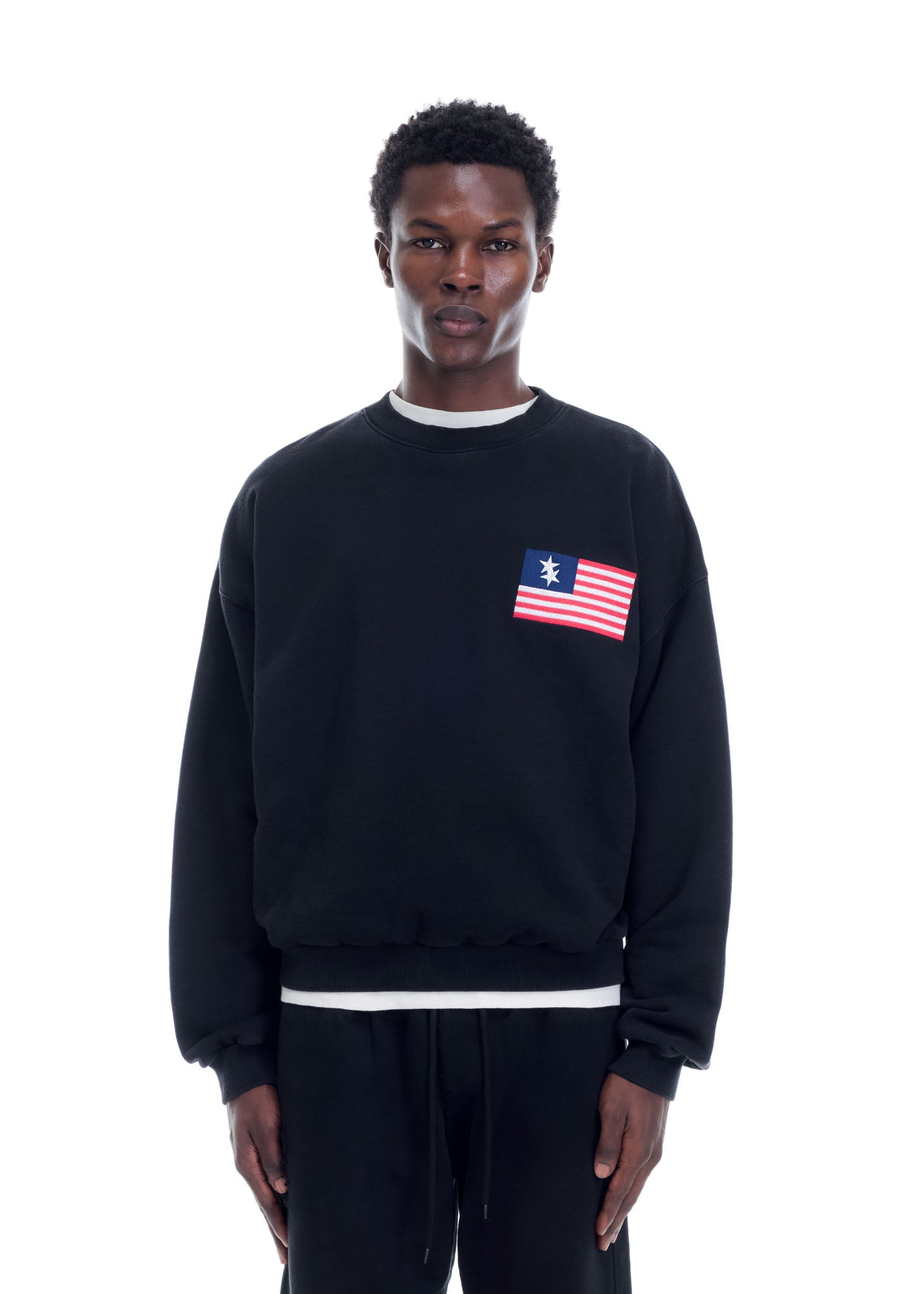 TWO STAR FLAG SWEATSHIRT