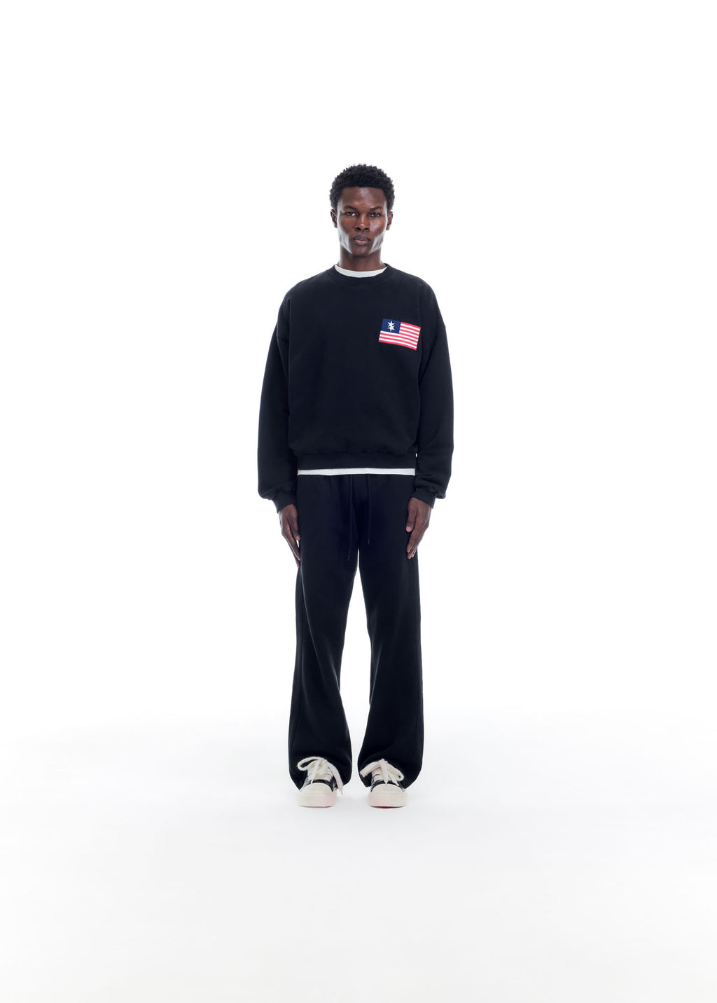 TWO STAR FLAG SWEATSHIRT