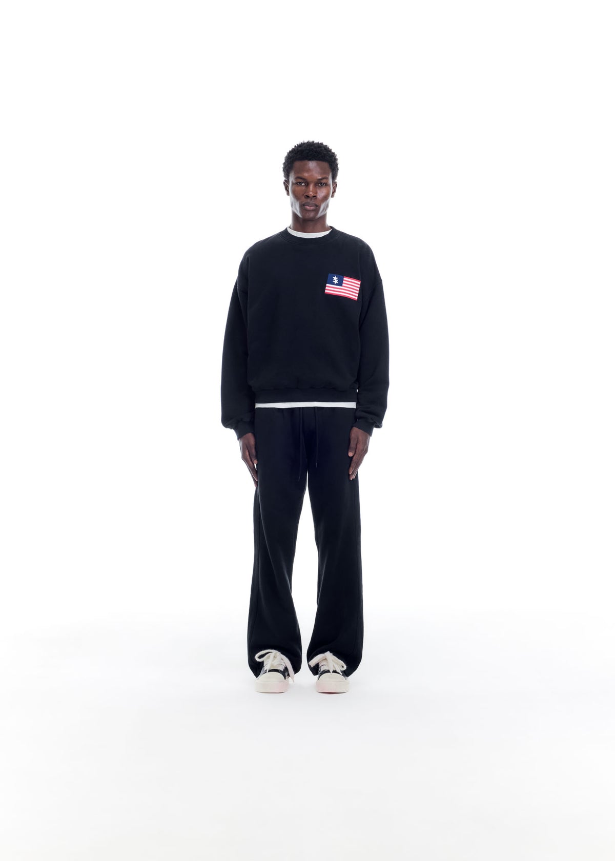 TWO STAR FLAG SWEATSHIRT